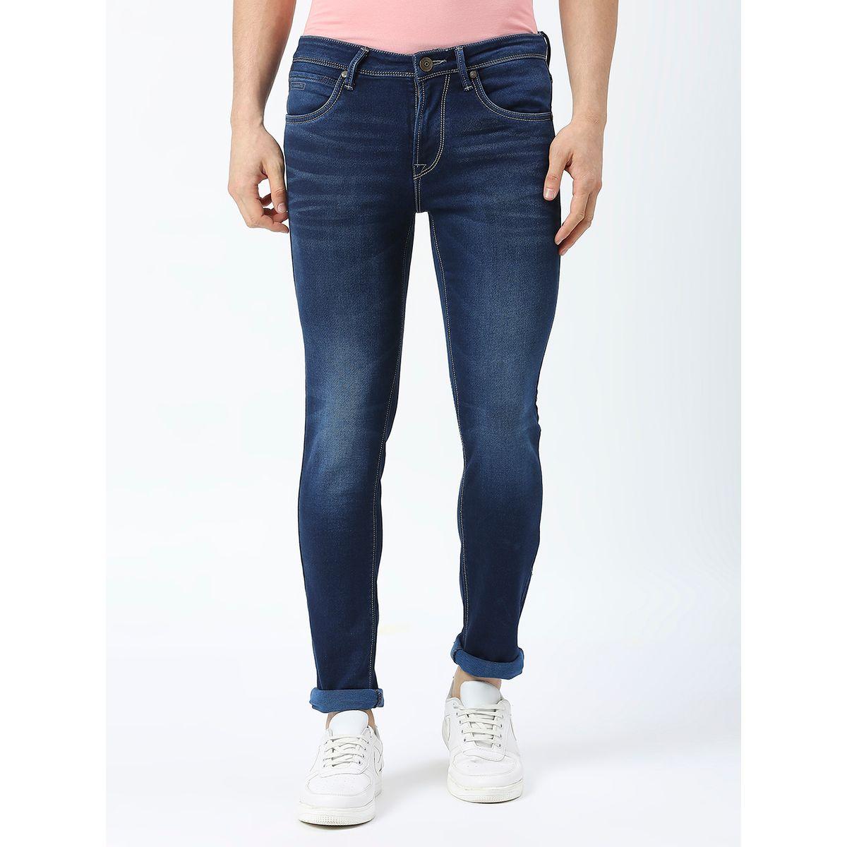 جينز سكيني بخصر متوسط وتفاصيل باهتة لومان × ستايلي-men-clothing-bottoms-jeans-image-1
