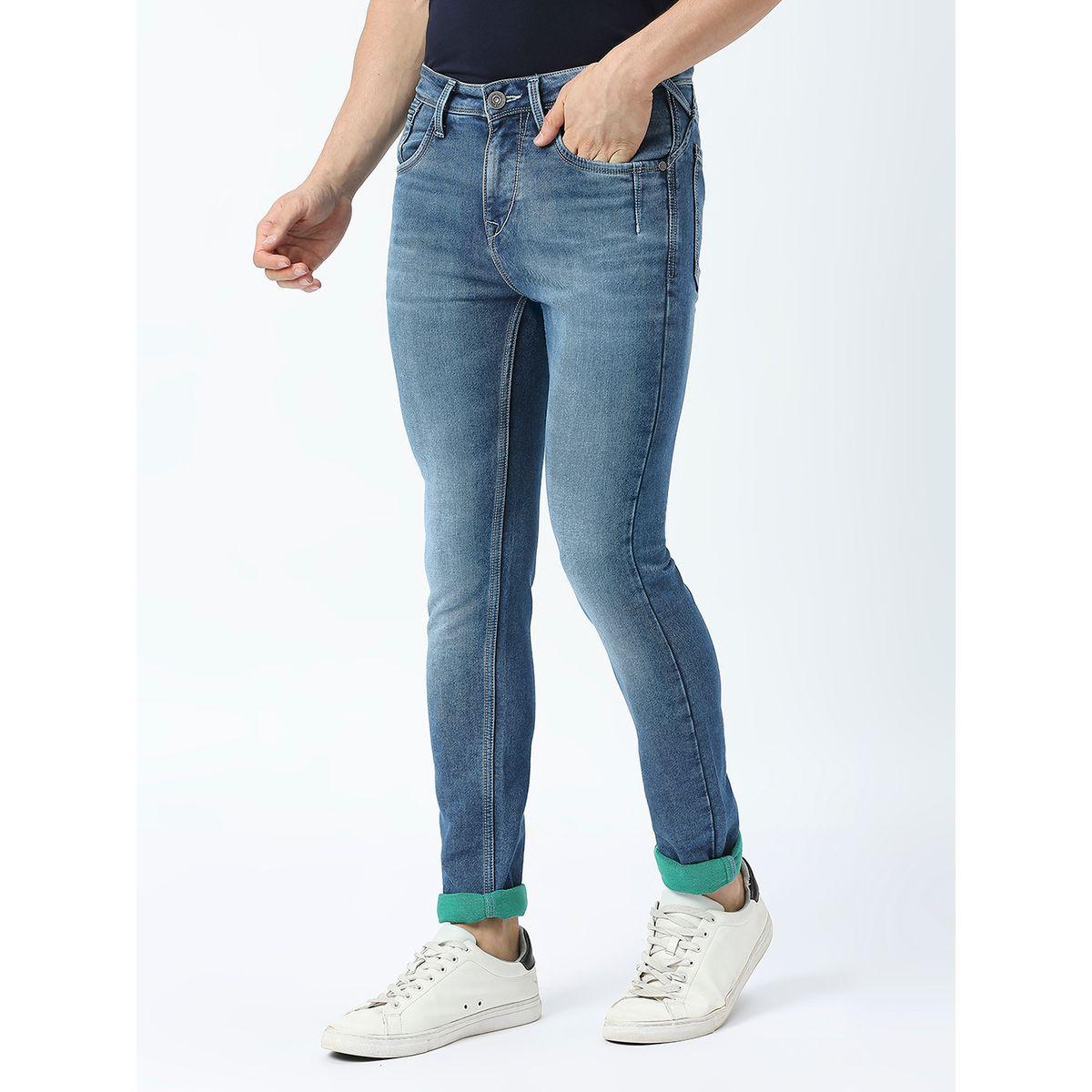 جينز بقصة سكيني وخصر متوسط مع جيوب لومان × ستايلي-men-clothing-bottoms-jeans-image-2