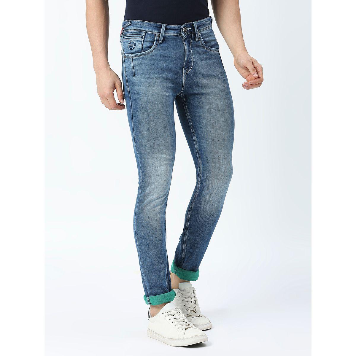 جينز بقصة سكيني وخصر متوسط مع جيوب لومان × ستايلي-men-clothing-bottoms-jeans-image-3