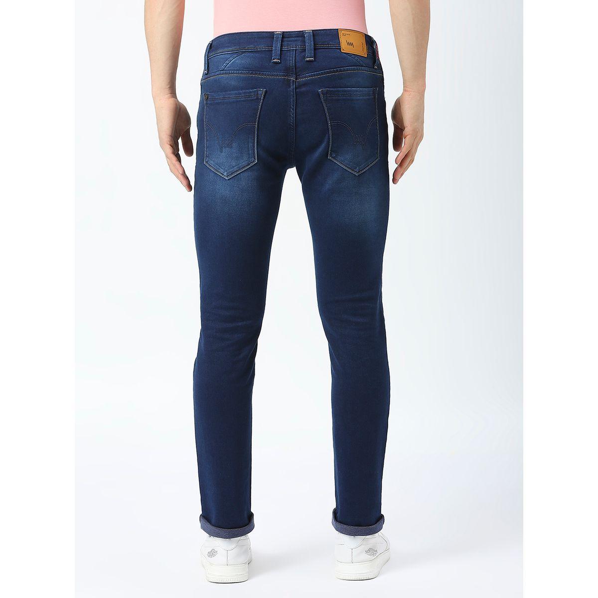 جينز بقصة سكين وخصر متوسط مع تفاصيل باهتة لومان × ستايلي-men-clothing-bottoms-jeans-image-4