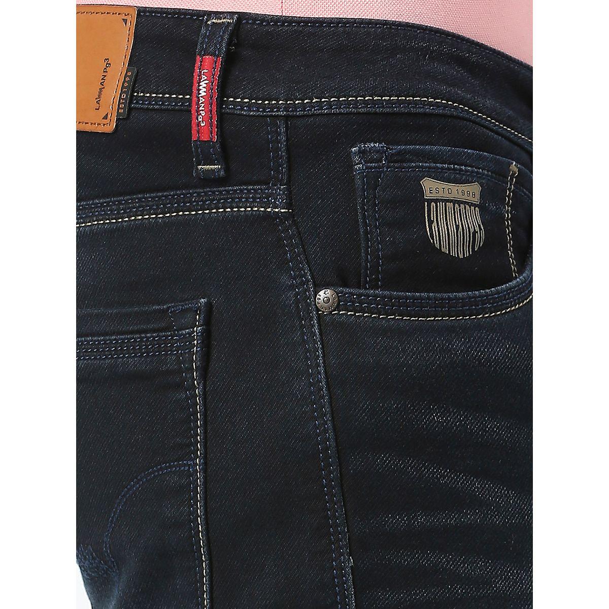 جينز بقصة سكين وخصر متوسط مع تفاصيل باهتة لومان × ستايلي-men-clothing-bottoms-jeans-image-5