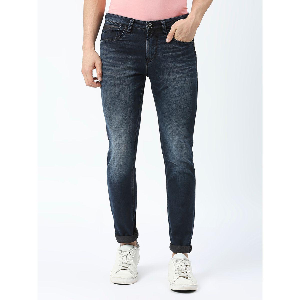 جينز بقصة سكيني وخصر متوسط مع جيوب لومان بي جي 3 × ستايلي-men-clothing-bottoms-jeans-image-1