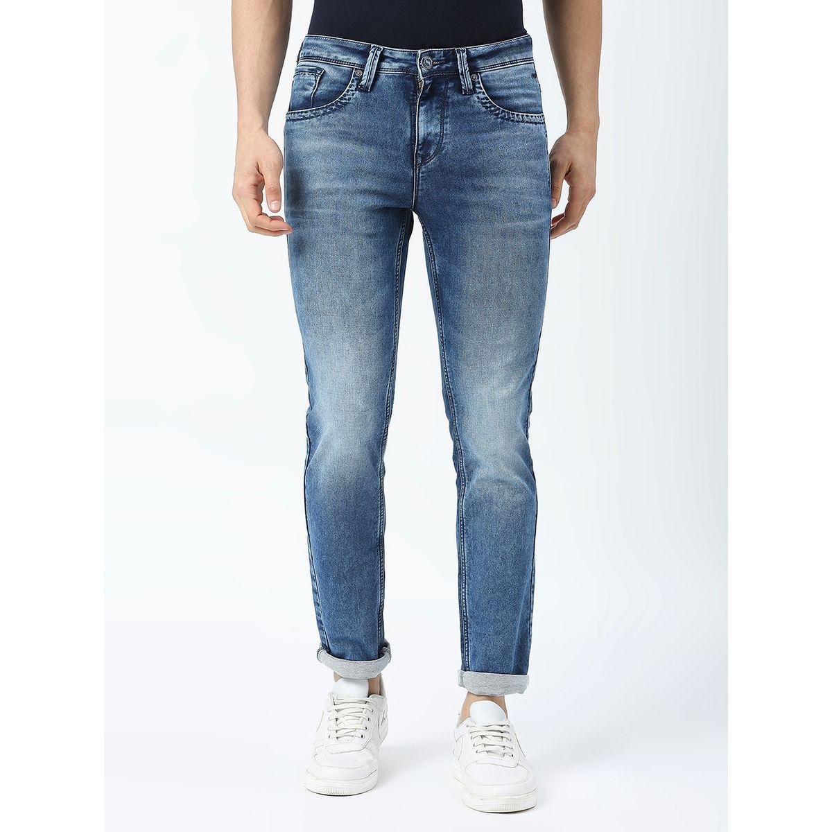 Lawmanpg3 X Styli  Mid Rise Slim Fit Faded Jeans with Pockets-men-clothing-bottoms-jeans-image-1