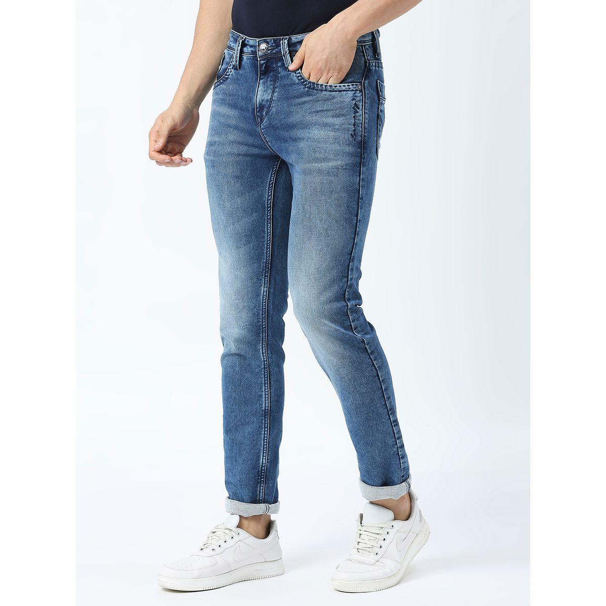 جينز بقصة سليم فت وخصر متوسط مع جيوب لومان بي جي 3 × ستايلي-men-clothing-bottoms-jeans-image-2