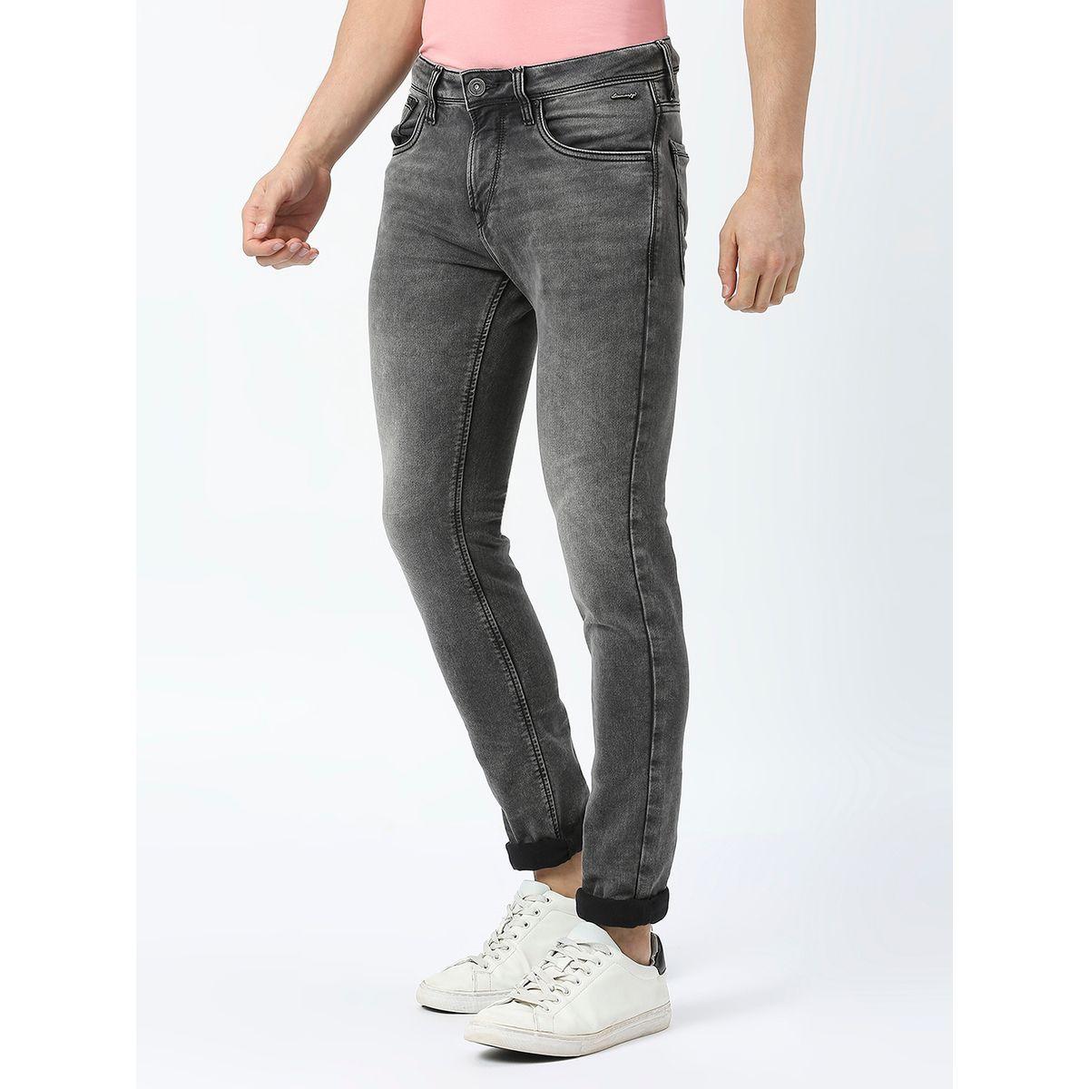 جينز بقصة سكيني وخصر متوسط مع جيوب لومان × ستايلي-men-clothing-bottoms-jeans-image-2