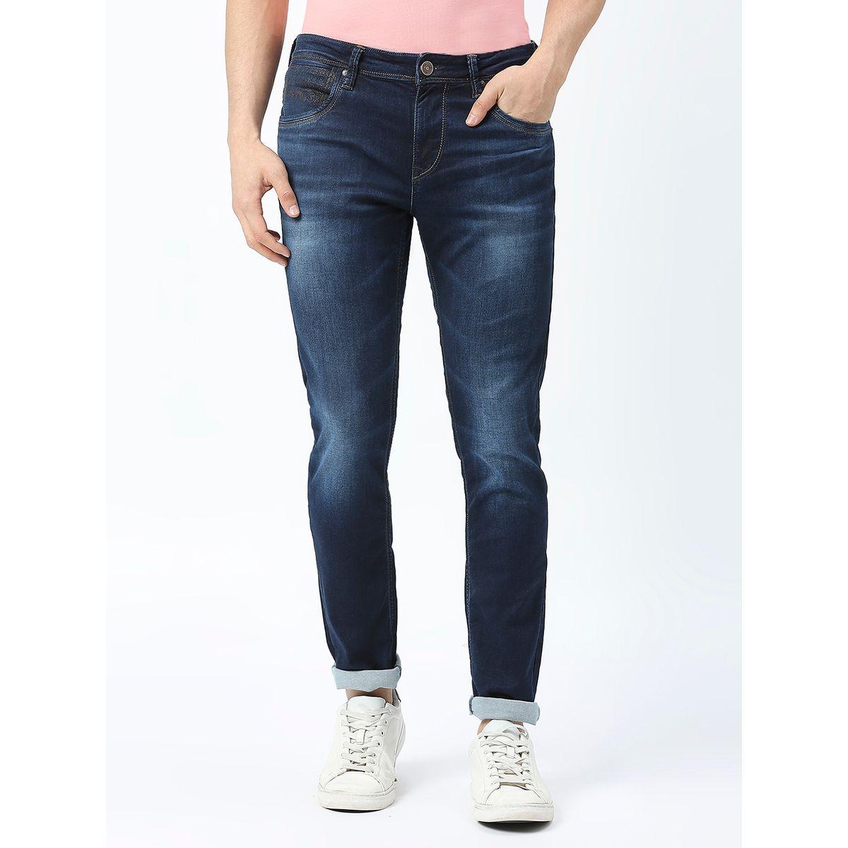 Lawman X Styli  Mid Rise Slim Fit Low Fade Jeans with Belt Loops-men-clothing-bottoms-jeans-image-1