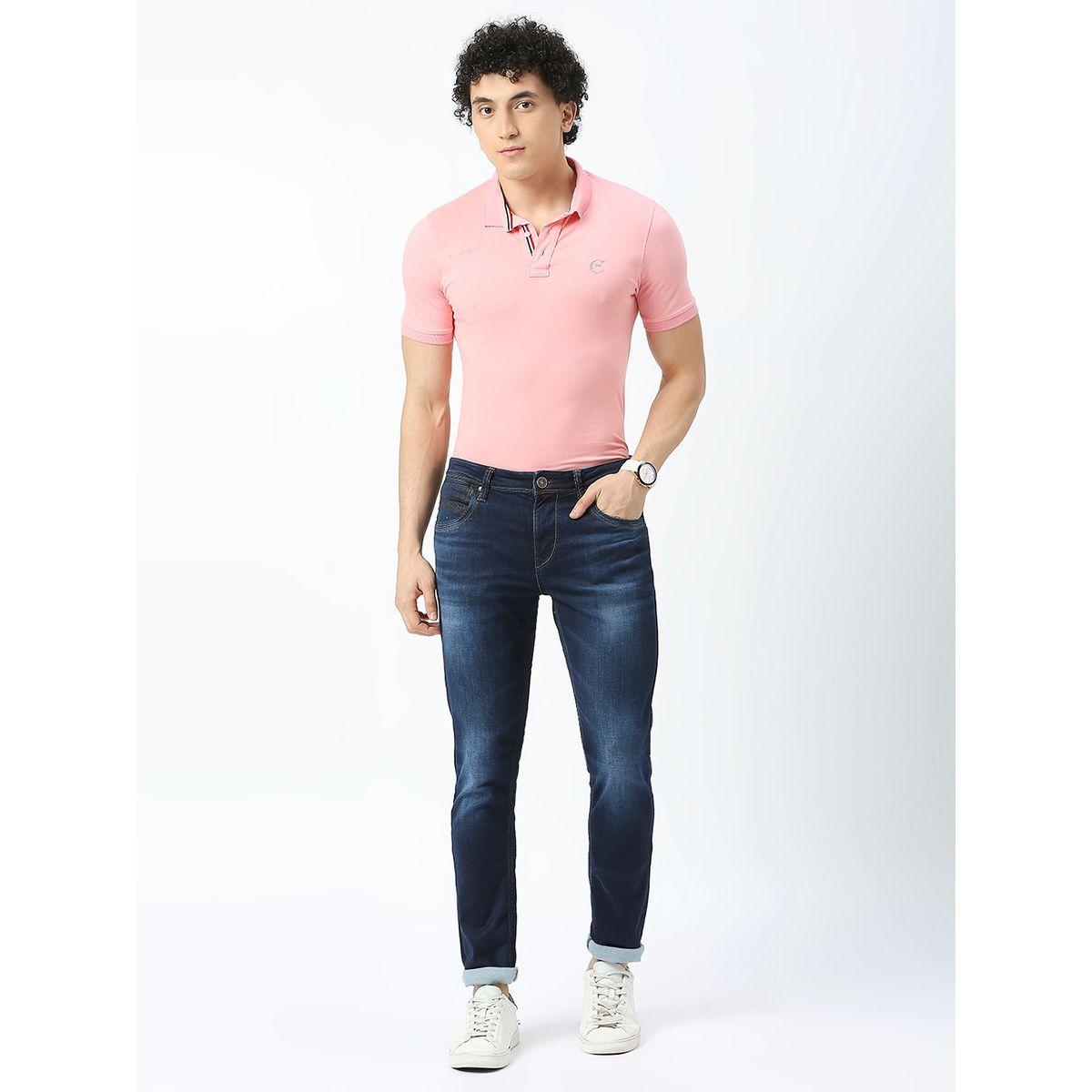 جينز بقصة سليم فت وخصر متوسط مع فتحات حزام لومان × ستايلي-men-clothing-bottoms-jeans-image-6