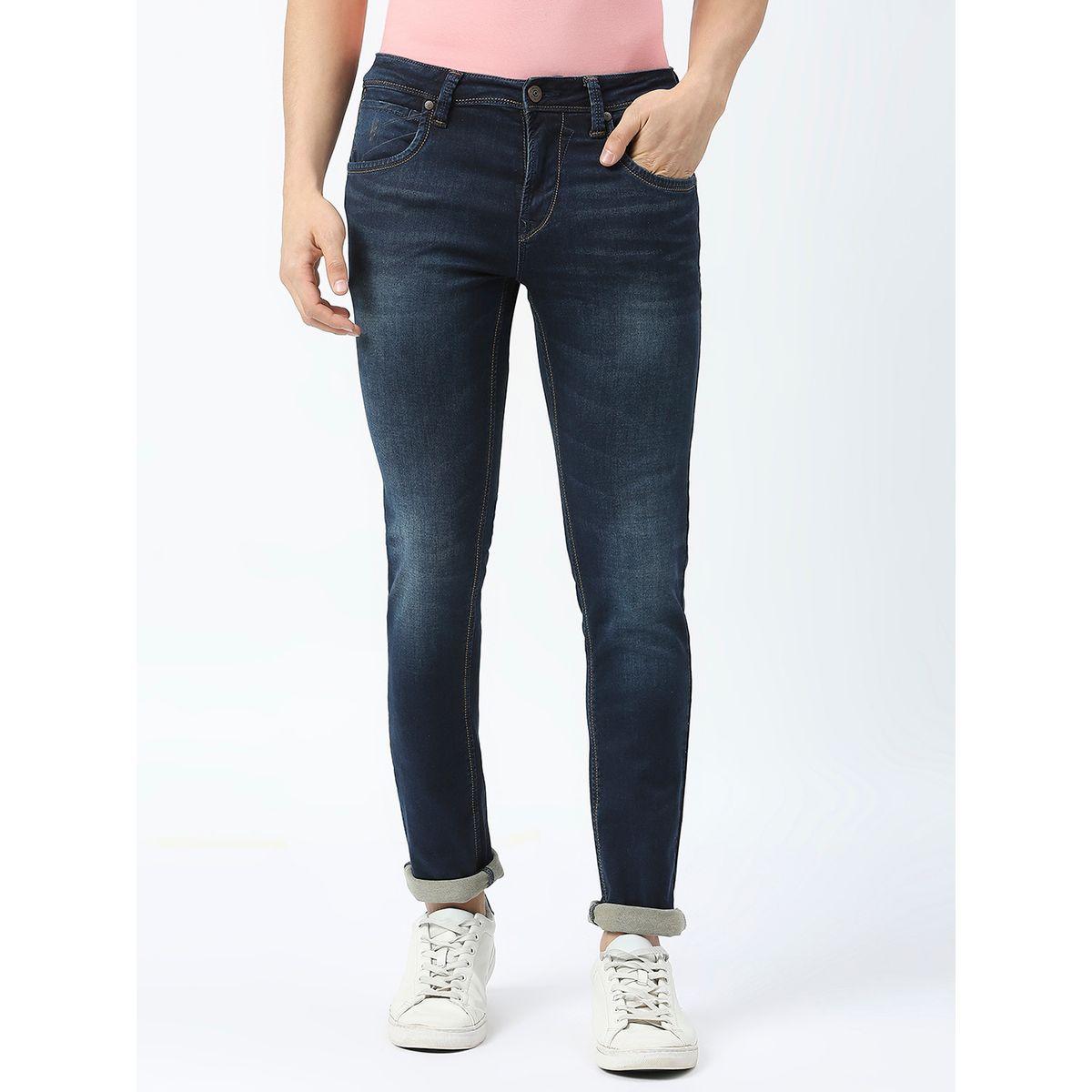 جينز سكيني بخصر متوسط وتفاصيل باهتة لومان × ستايلي-men-clothing-bottoms-jeans-image-1