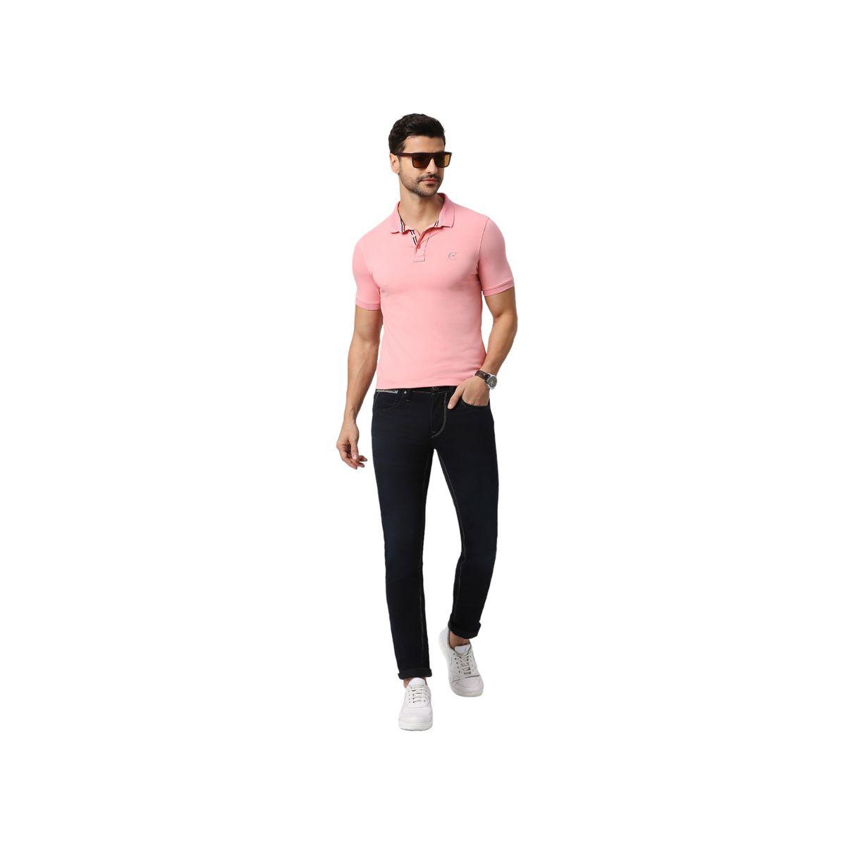 جينز بقصة سكيني وخصر متوسط مع زر إغلاق لومان × ستايلي-men-clothing-bottoms-jeans-image-1