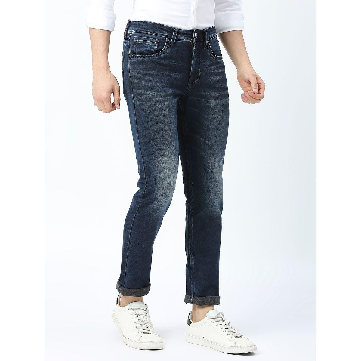 جينز بقصة سليم فت وخصر متوسط مع جيوب لومان × ستايلي-men-clothing-bottoms-jeans-image-3