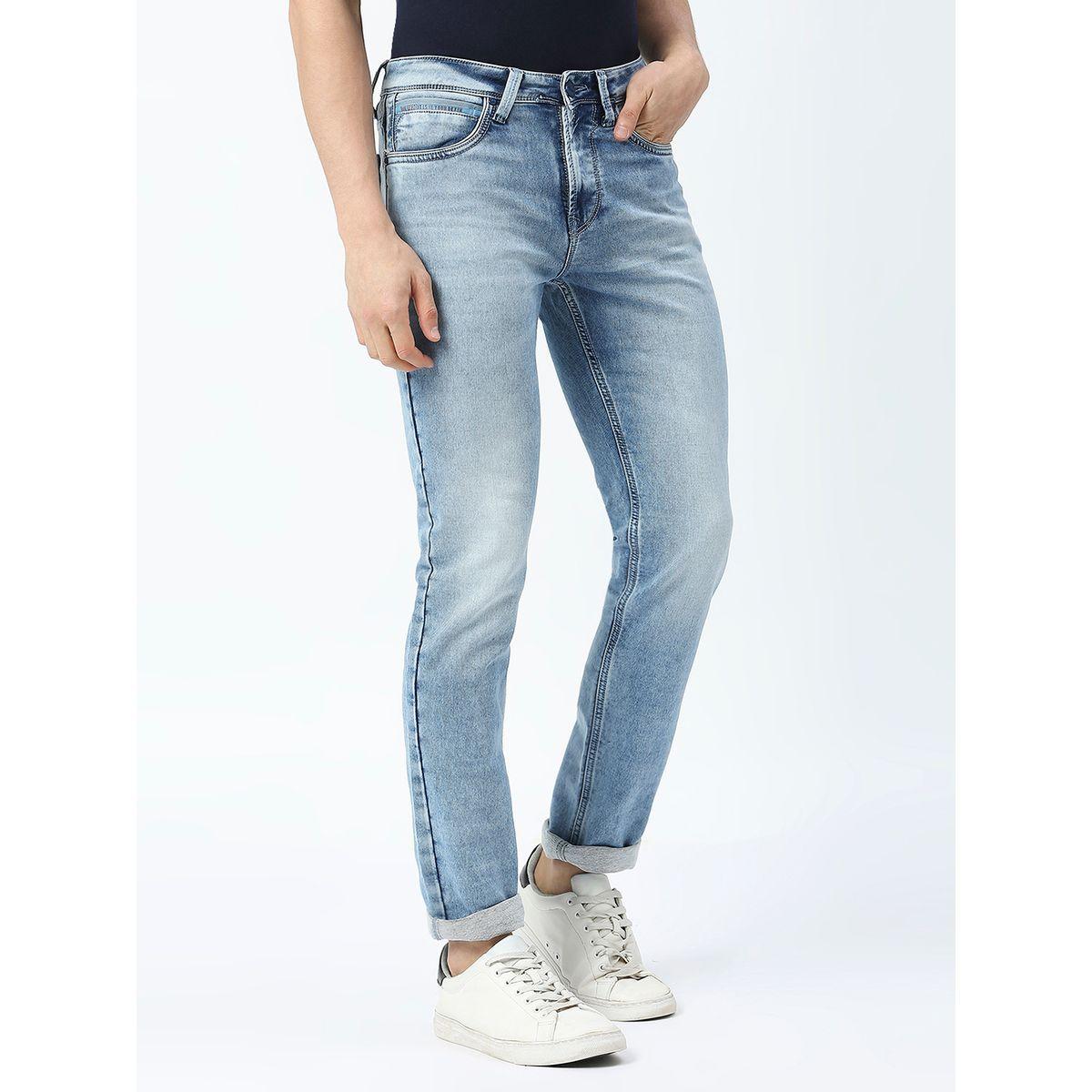 جينز بقصة سكيني وخصر متوسط مع جيوب لومان × ستايلي-men-clothing-bottoms-jeans-image-3