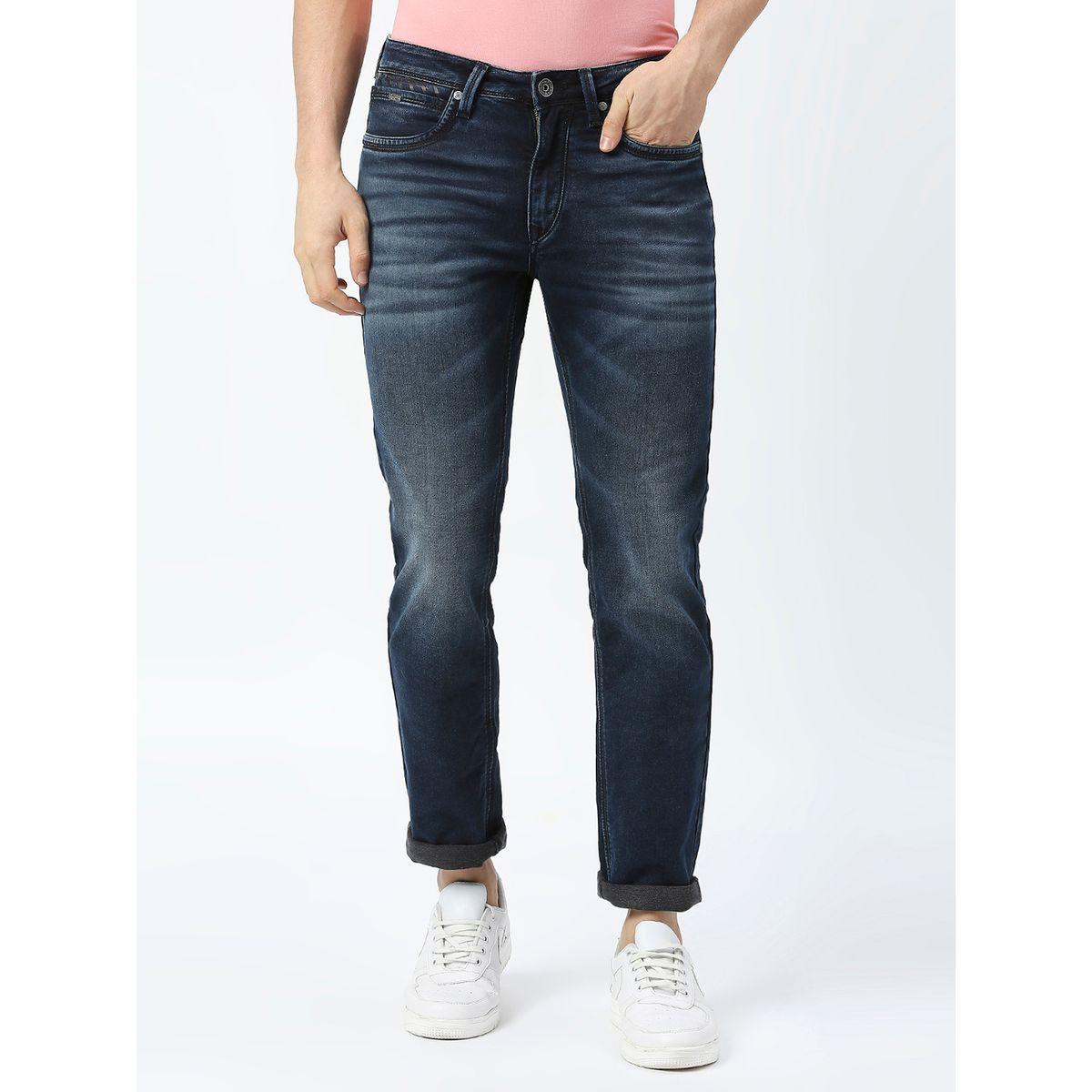 Lawman X Styli  Mid Rise Skinny Fit Faded Jeans with Pockets-men-clothing-bottoms-jeans-image-1
