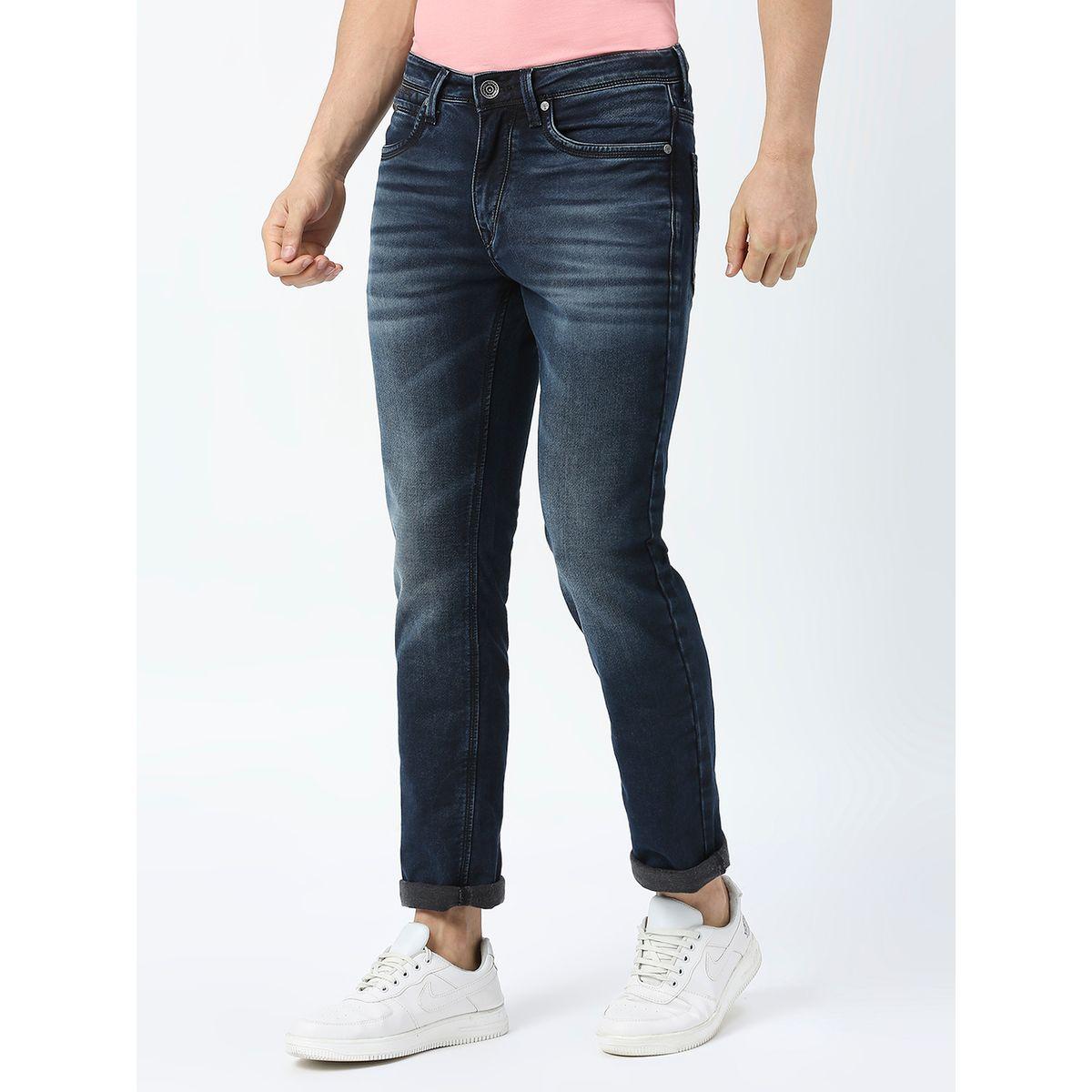 Lawman X Styli  Mid Rise Skinny Fit Faded Jeans with Pockets-men-clothing-bottoms-jeans-image-2