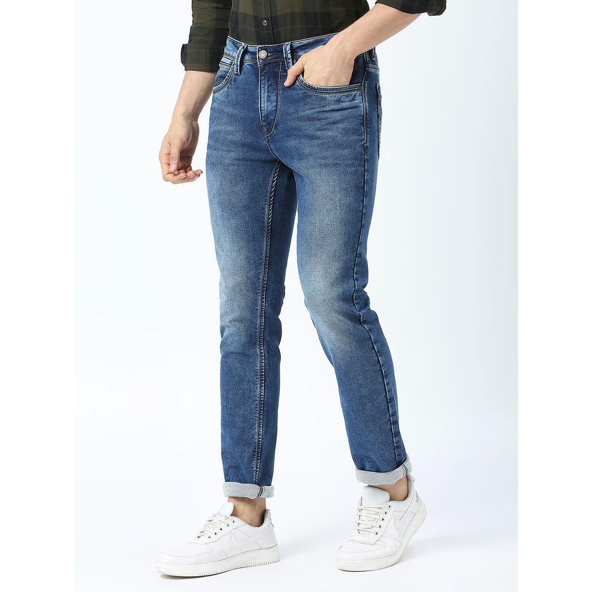 Lawman X Styli  Mid Rise Slim Fit Faded Jeans with Pockets-men-clothing-bottoms-jeans-image-2