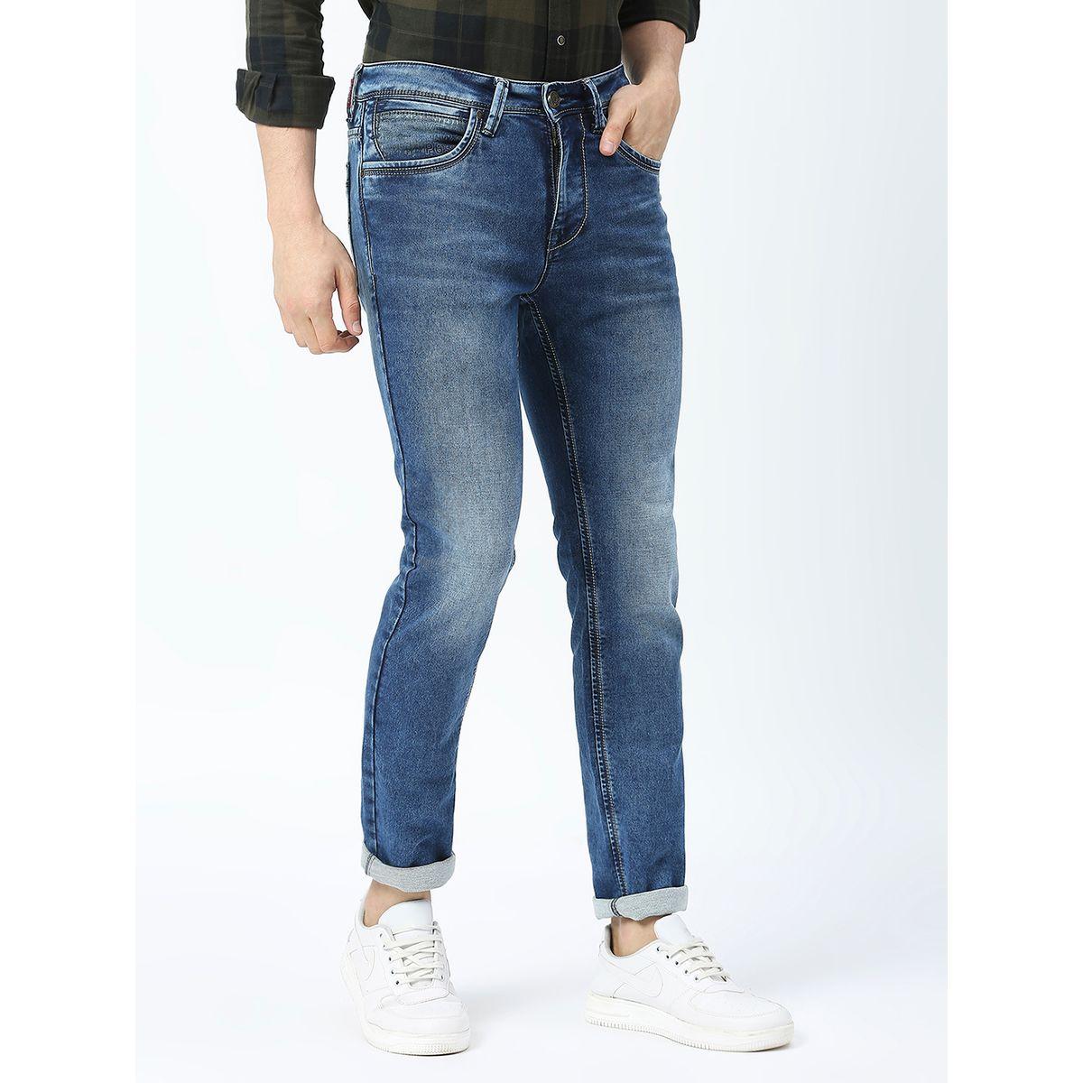 جينز بقصة سليم فت وخصر متوسط مع جيوب لومان × ستايلي-men-clothing-bottoms-jeans-image-3