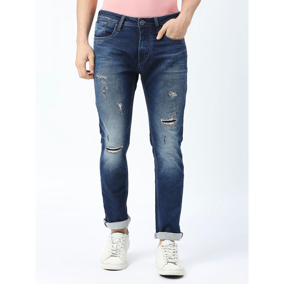 Lawmanpg3 Mid Rise Slim Fit Distressed Faded Jeans-men-clothing-bottoms-jeans-image-1