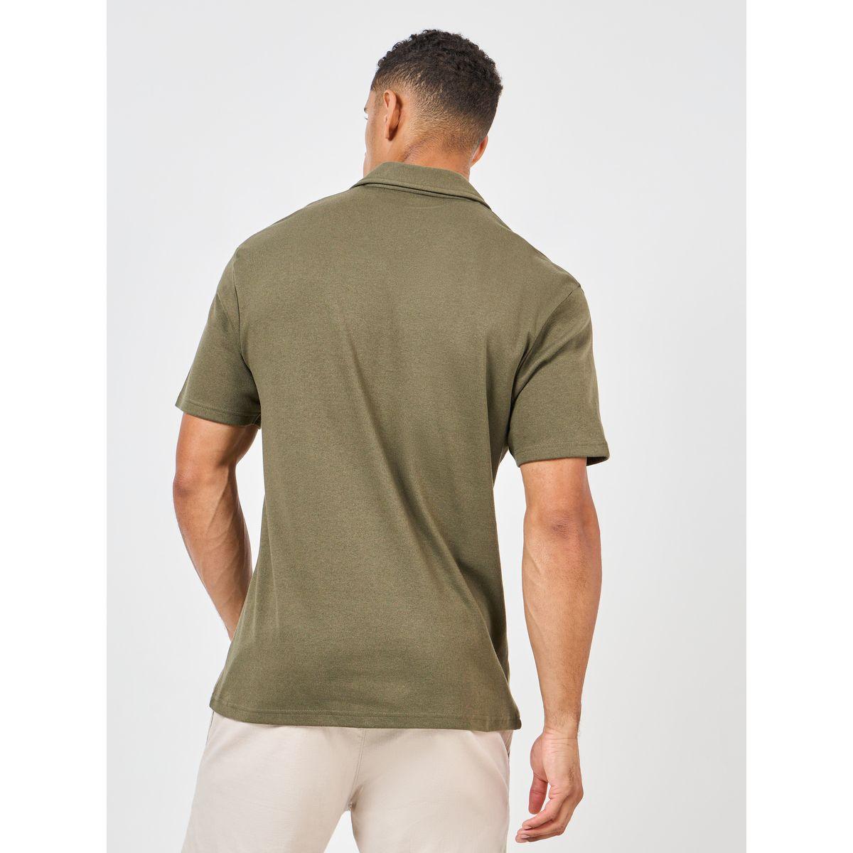 تيشيرت بياقة بولو مع زر غلق واكمام قصيرة-men-clothing-tshirtsandpolos-polos-image-4