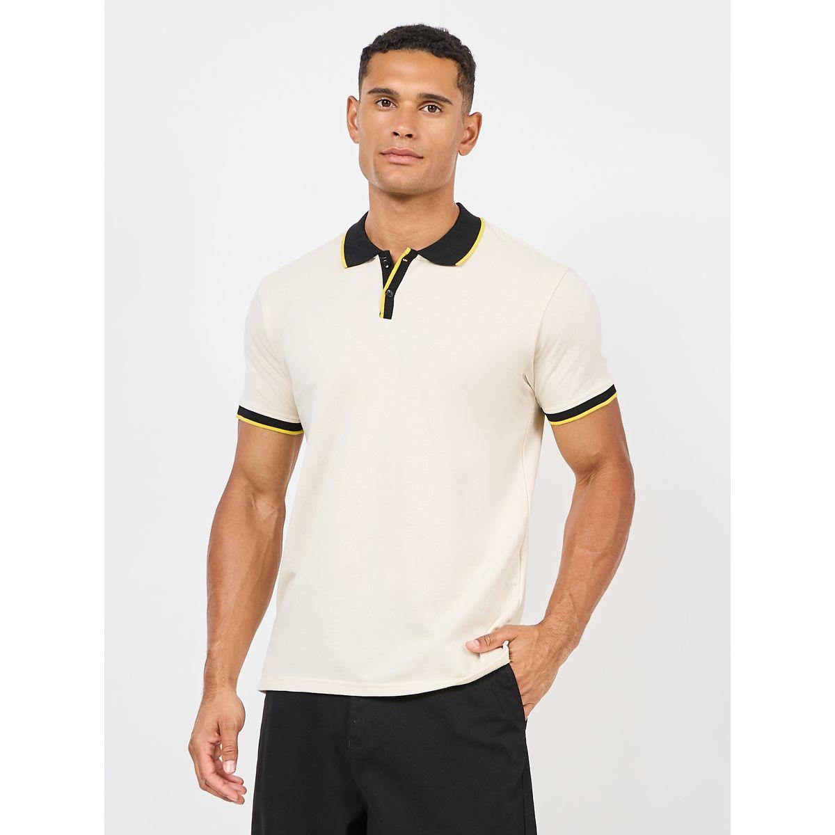 Styli Terry Contrast Tipped Collar Short Sleeves Regular Fit Polo-men-clothing-tshirtsandpolos-polos-image-1