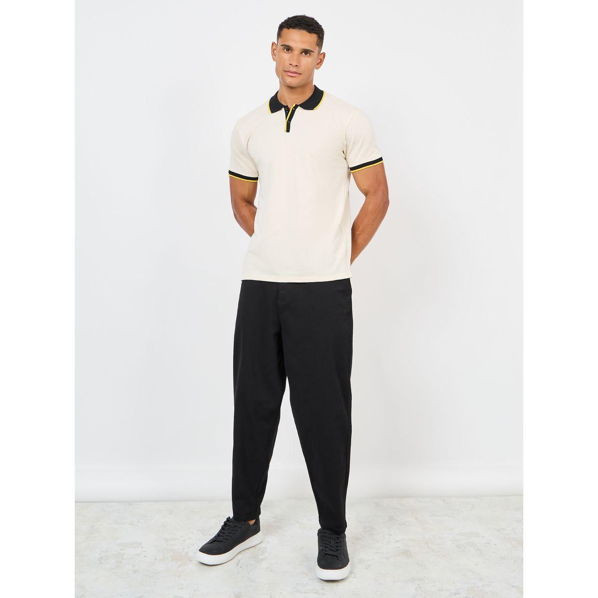 Styli Terry Contrast Tipped Collar Short Sleeves Regular Fit Polo-men-clothing-tshirtsandpolos-polos-image-2