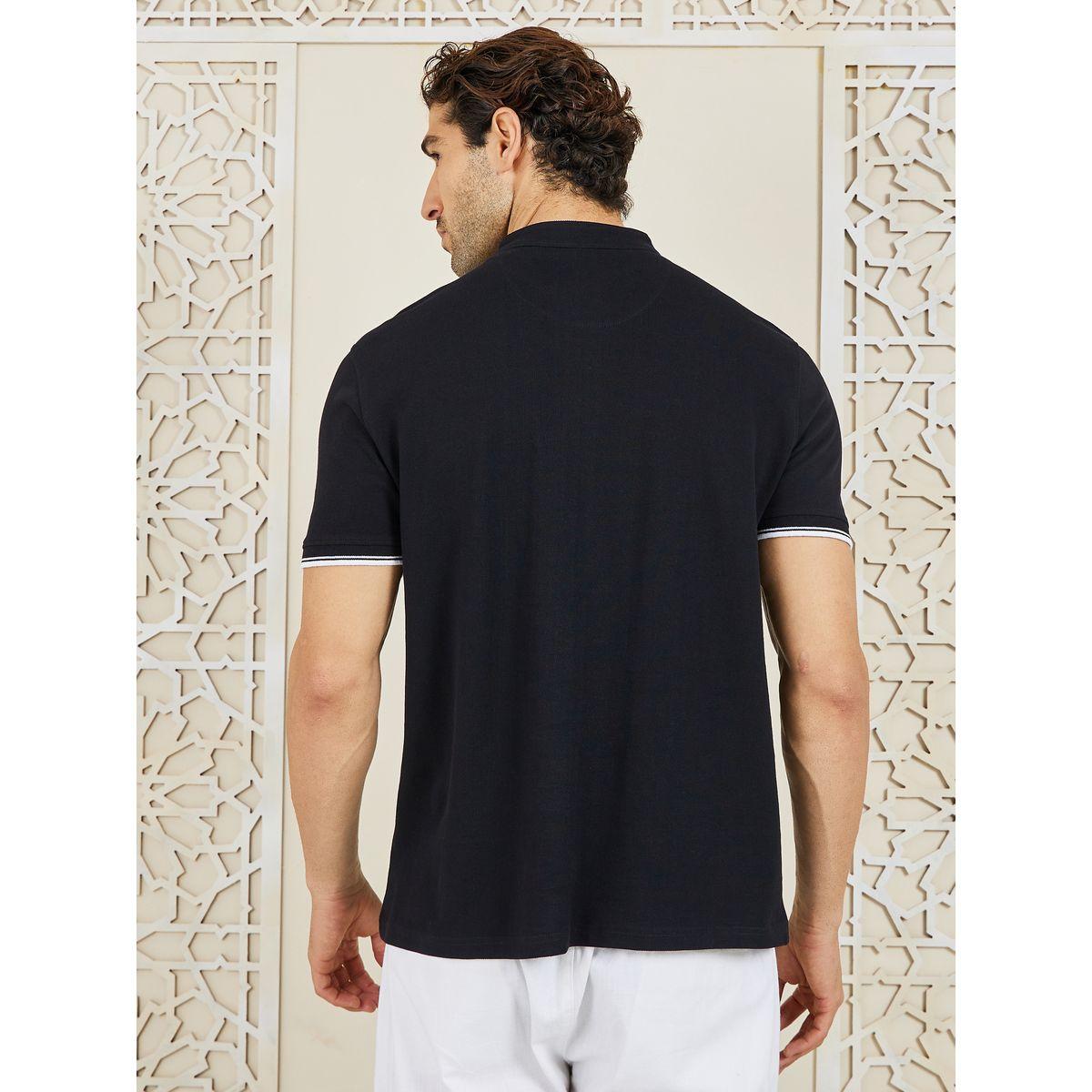 Styli Stand Up Tipping Collar Pique Polo-men-clothing-tshirtsandpolos-polos-image-4