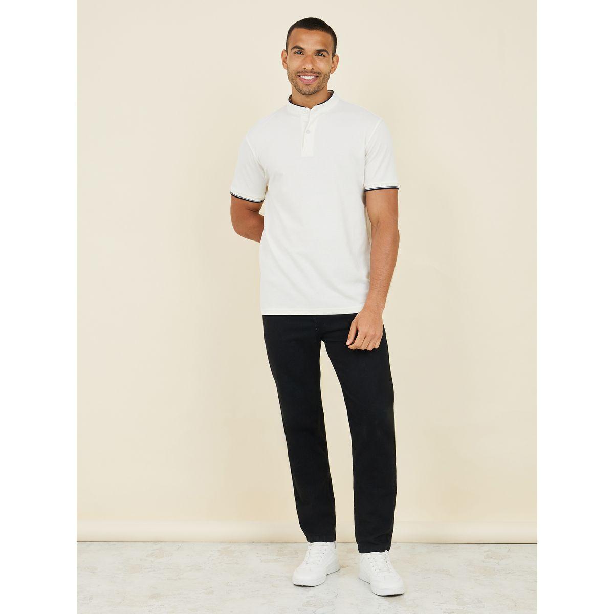 تيشيرت بولو بياقة قائمة واكمام قصيرة-men-clothing-tshirtsandpolos-polos-image-2