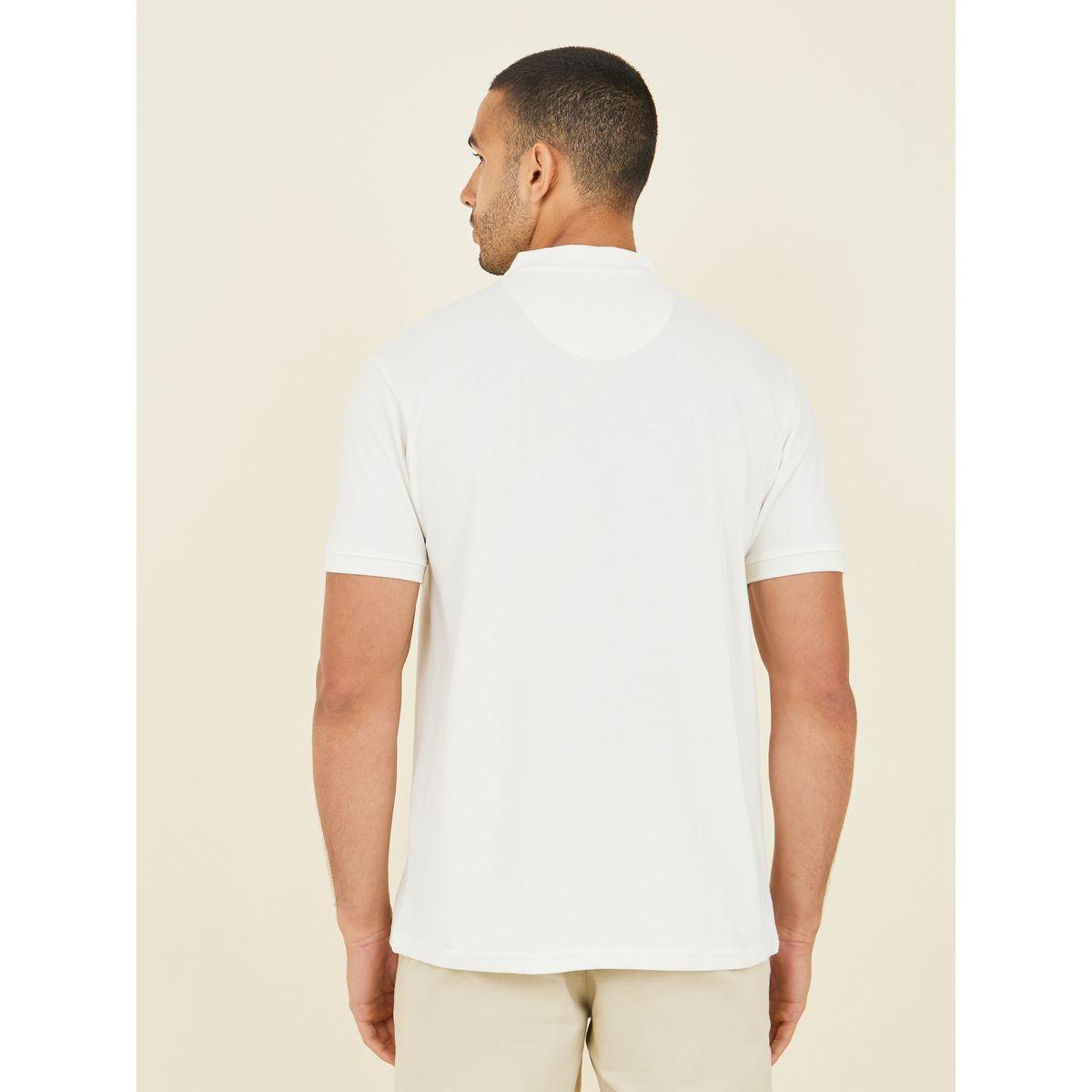 Styli Grandad Collar Two Button Pique Polo-men-clothing-tshirtsandpolos-polos-image-4
