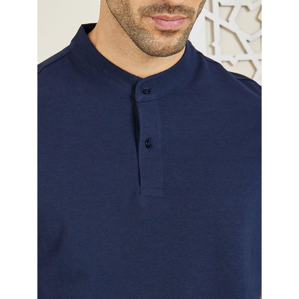 تيشيرت بولو بياقة بدون طيات-men-clothing-tshirtsandpolos-polos-image-3