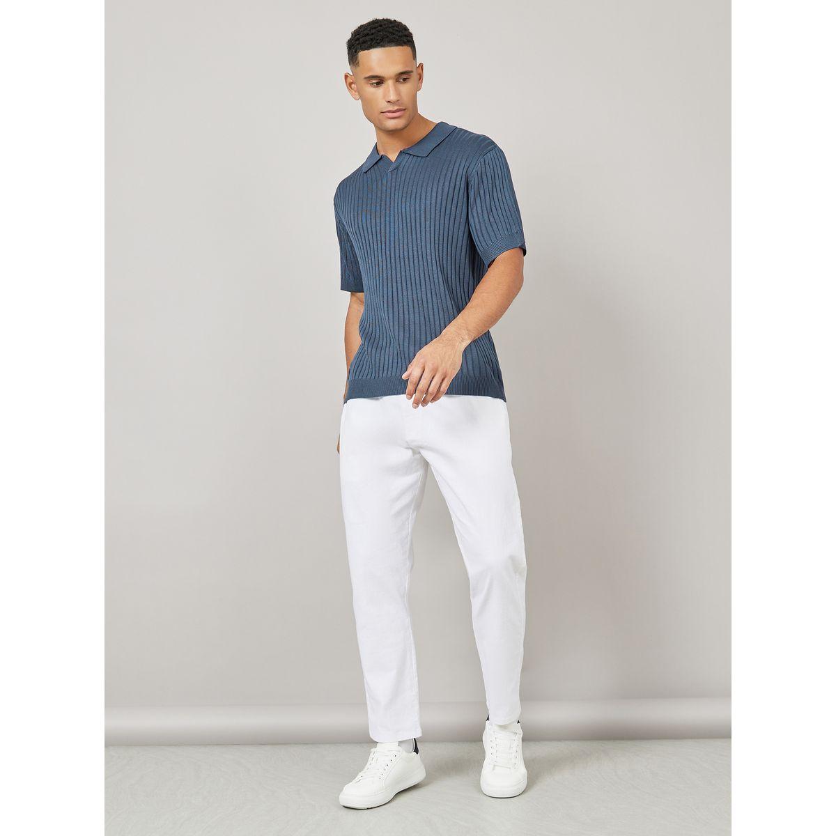 Styli Ribbed Knit Revere Collar Relaxed Polo-men-clothing-tshirtsandpolos-polos-image-2