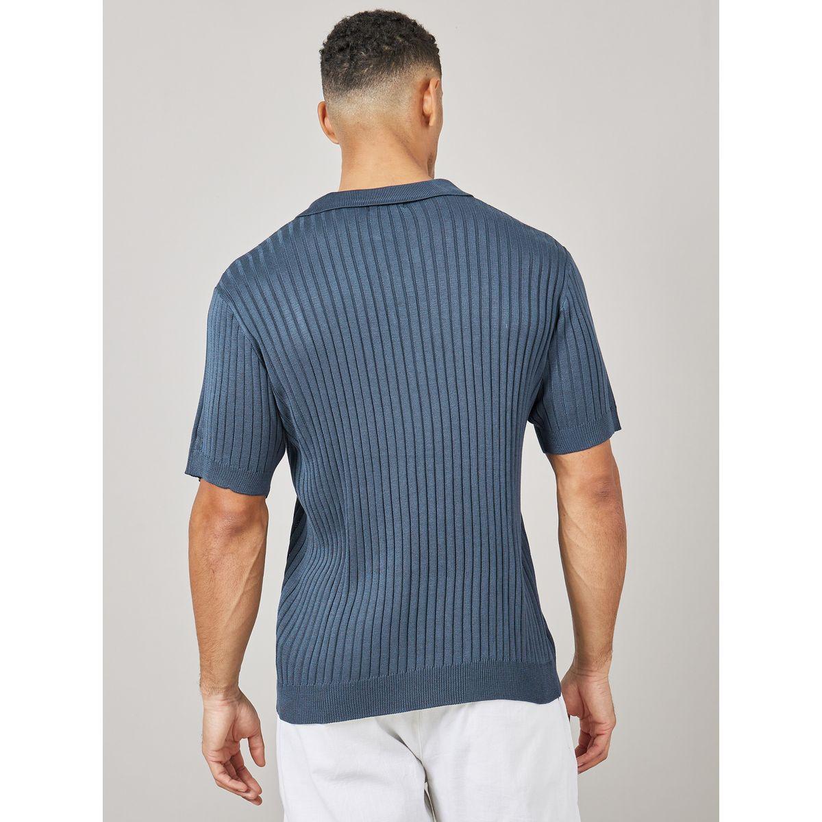 Styli Ribbed Knit Revere Collar Relaxed Polo-men-clothing-tshirtsandpolos-polos-image-4