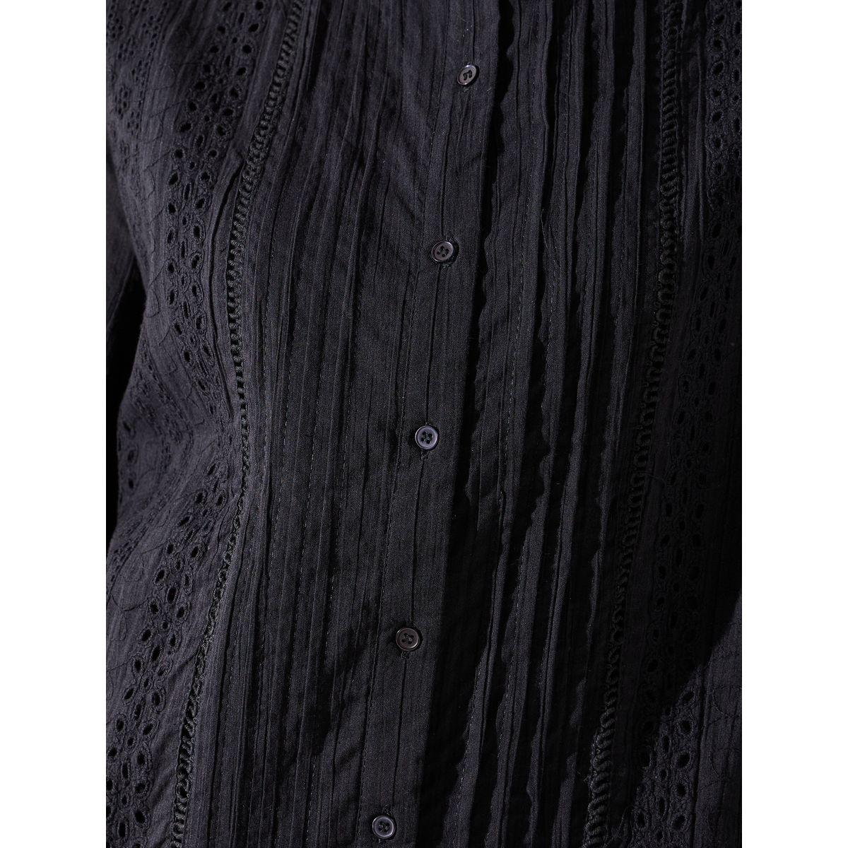 Styli Limited Schiffli Detail Top & Poplin Pant Co-Ords-women-clothing-coordsets-image-3
