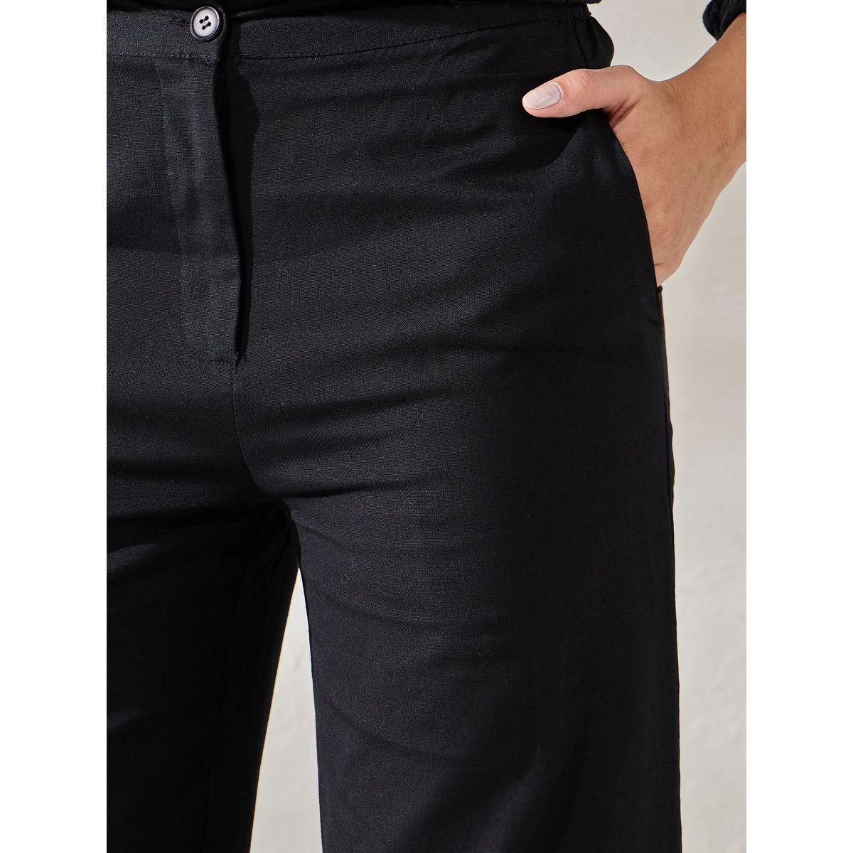 Styli Limited Schiffli Detail Top & Poplin Pant Co-Ords-women-clothing-coordsets-image-4