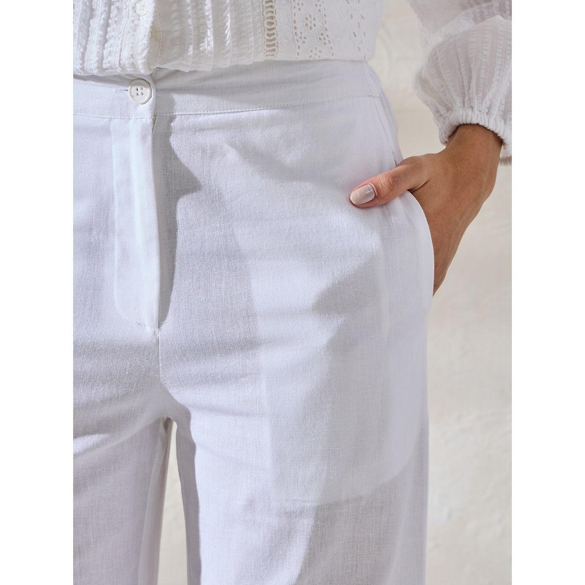 Styli Elevate Schiffli Detail Top & Poplin Pant Co-Ords-women-clothing-coordsets-image-5