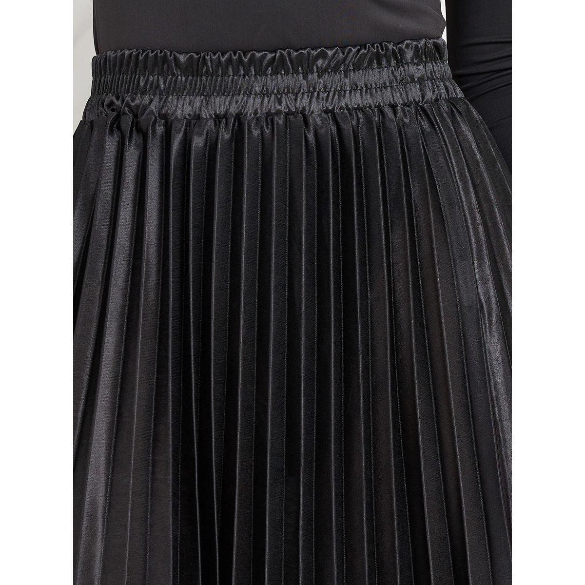 Styli Elevate Satin Pleated High Rise A-Line Maxi Skirt-women-clothing-bottoms-skirts-image-3