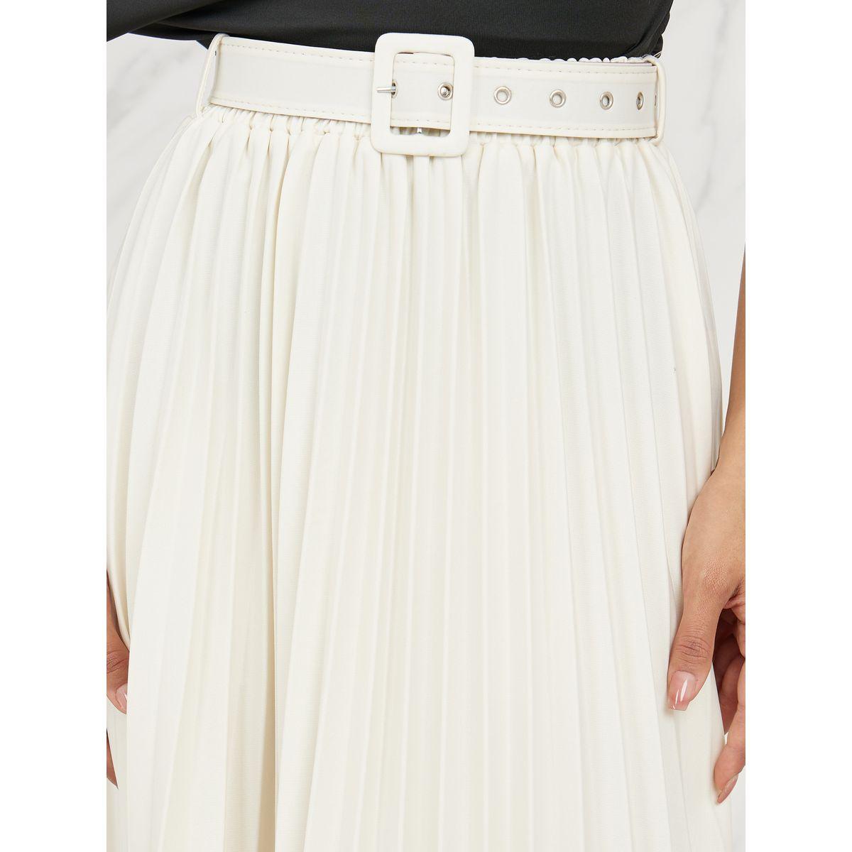 Styli Elevate Pleated Belted A-Line Midi Skirt-women-clothing-bottoms-skirts-image-3