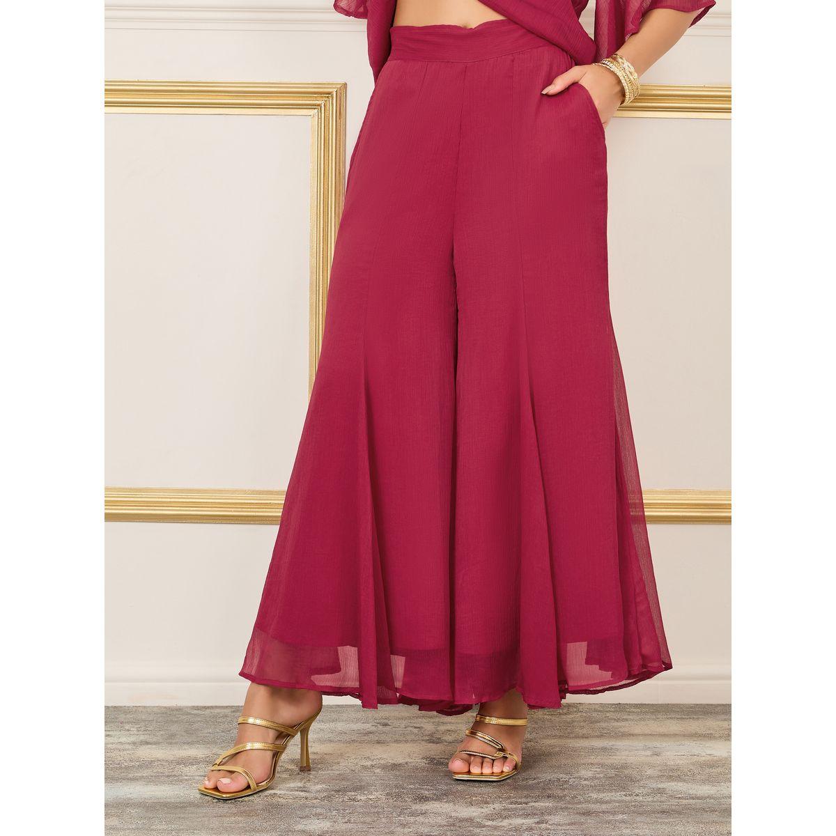Styli Beaded Detail Top and Flared Pant Co-Ords-women-clothing-coordsets-image-4