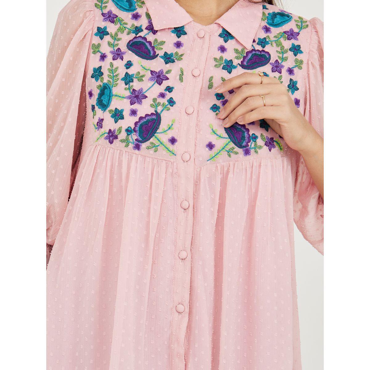 بنطال بارجل واسعة مع بلوزة بتفاصيل دوبي-women-clothing-coordsets-image-3