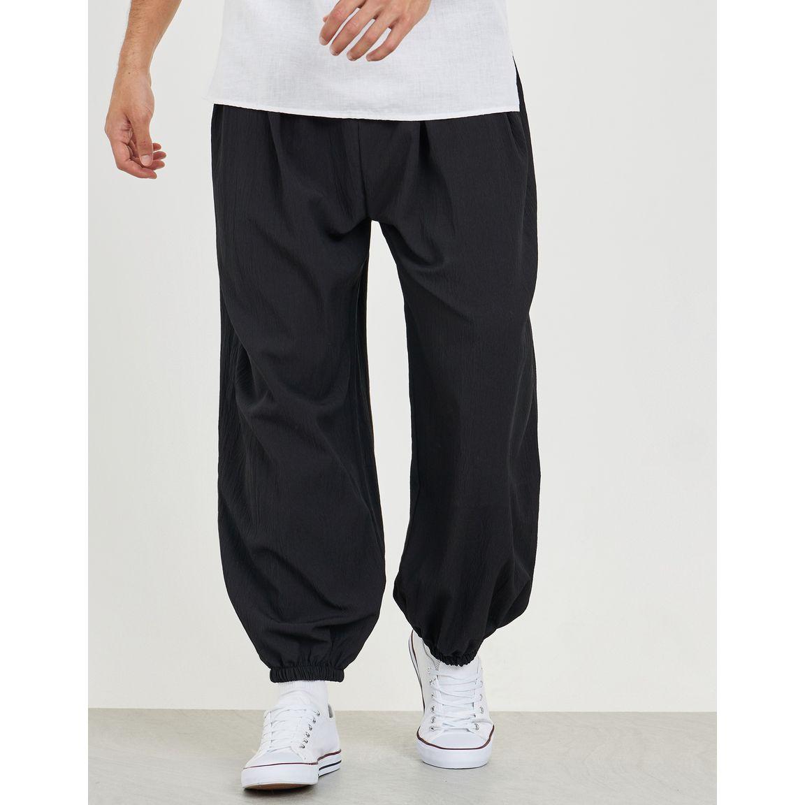 Styli Solid Elasticated Hem Harem Fit Jogger-men-clothing-bottoms-joggers-image-1