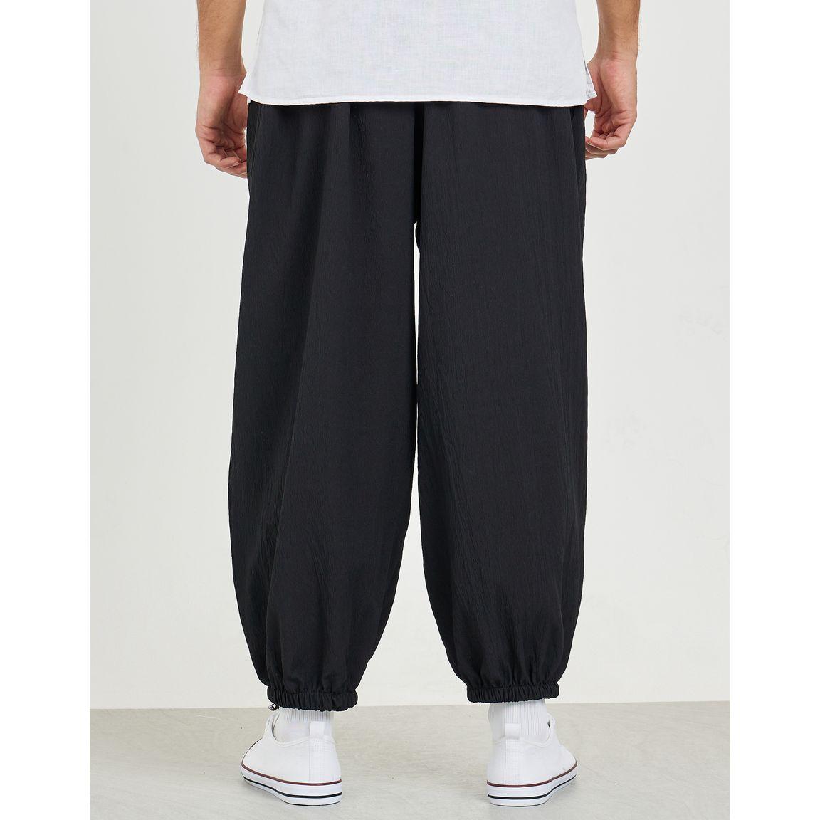 Styli Solid Elasticated Hem Harem Fit Jogger-men-clothing-bottoms-joggers-image-4