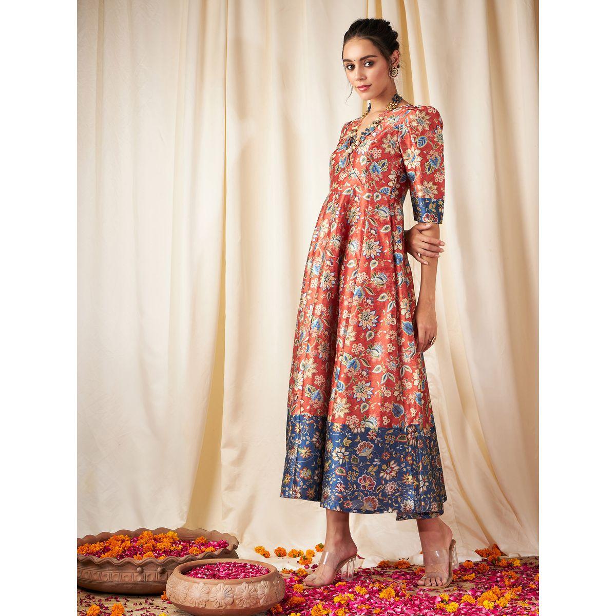 Sassafras X Styli Floral All Over Print A-Line Midi Dress-women-clothing-dresses-image-3