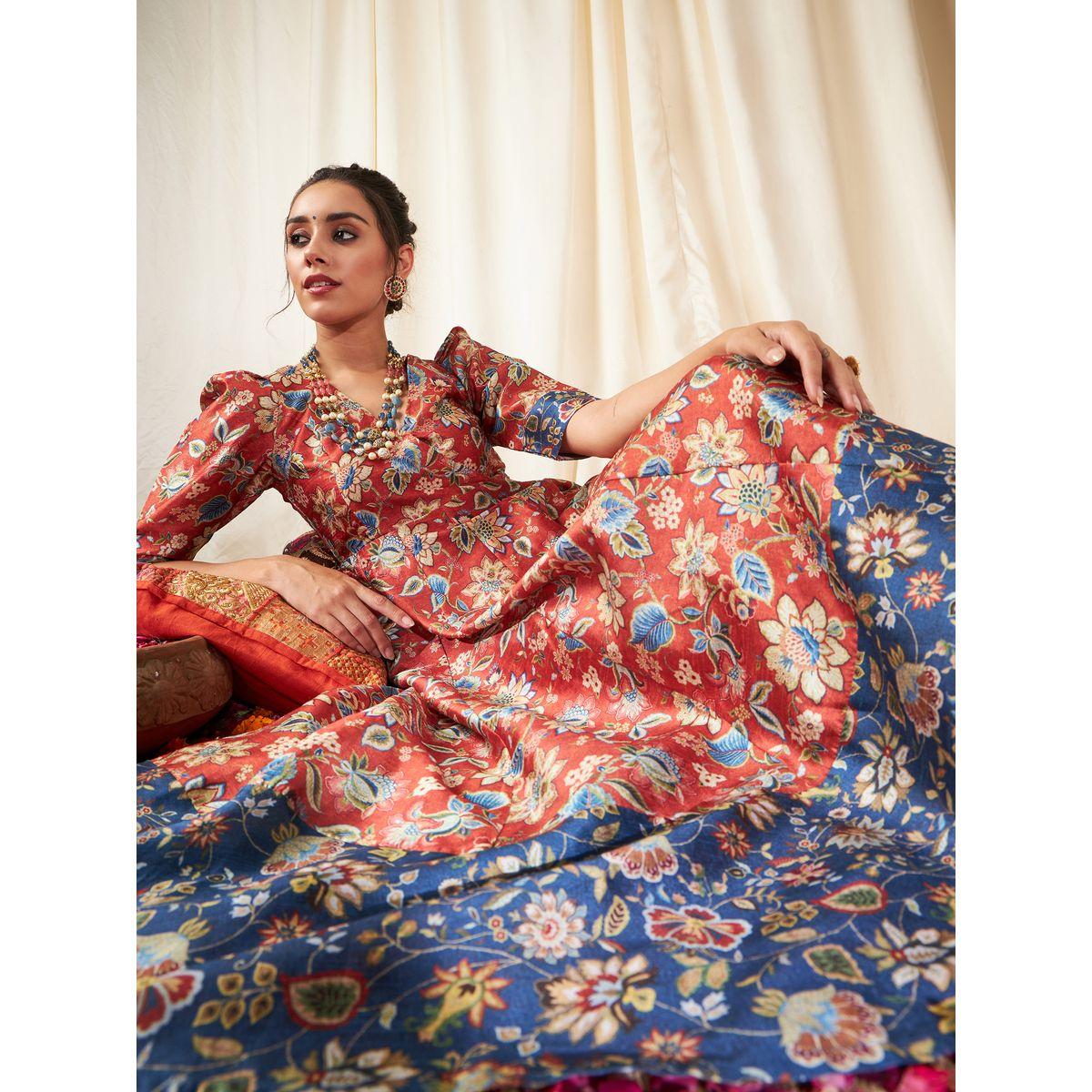 Sassafras X Styli Floral All Over Print A-Line Midi Dress-women-clothing-dresses-image-7