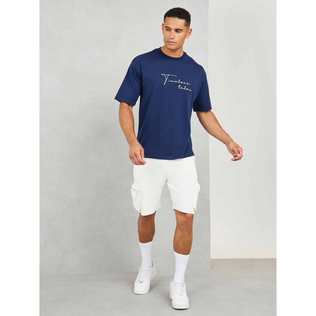 Styli Cotton Rich Oversized Embroidered  Timeless Tales T-Shirt-men-clothing-tshirtsandpolos-tshirts-image-2