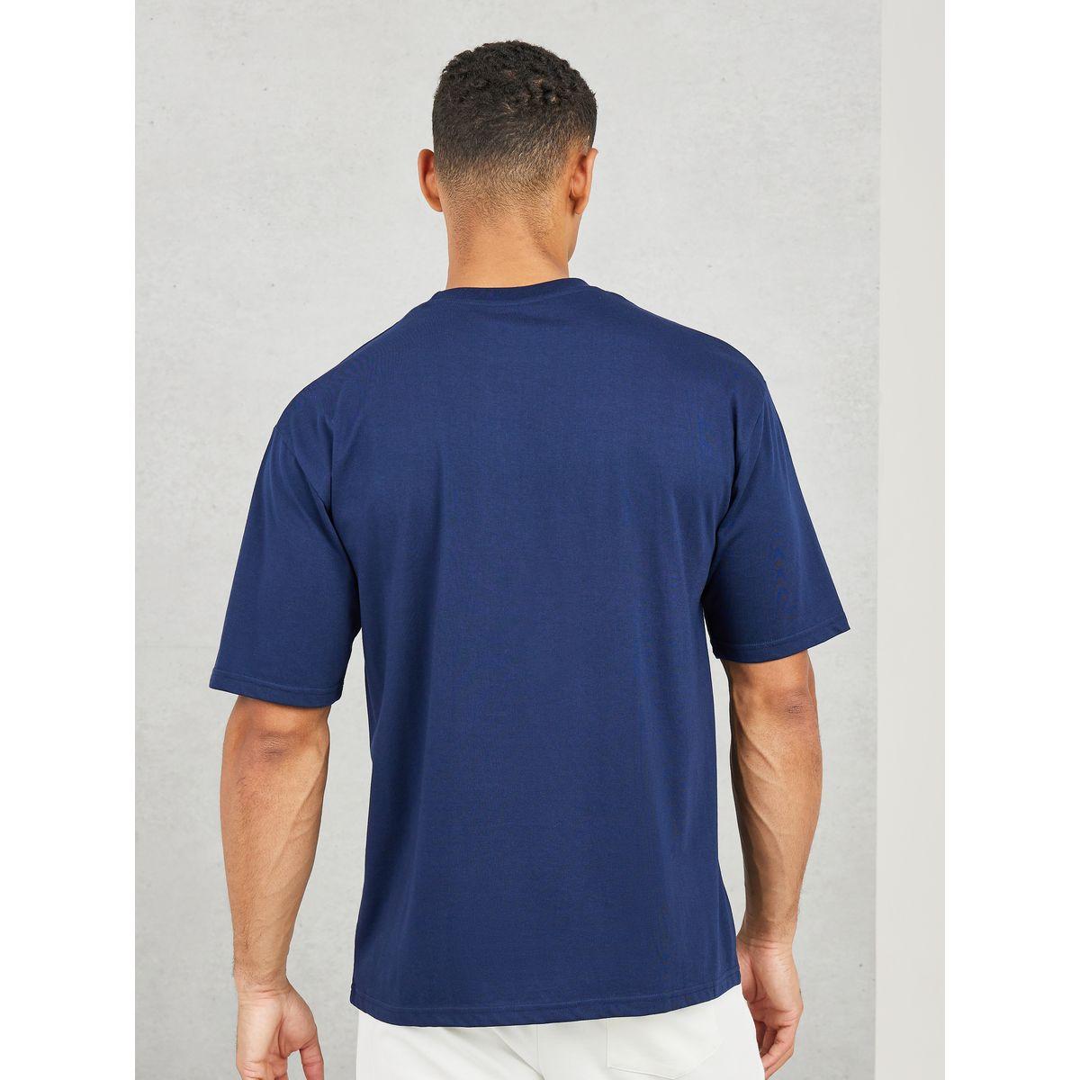 تيشيرت قطن واسع بتفاصيل مُطرّزة-men-clothing-tshirtsandpolos-tshirts-image-5