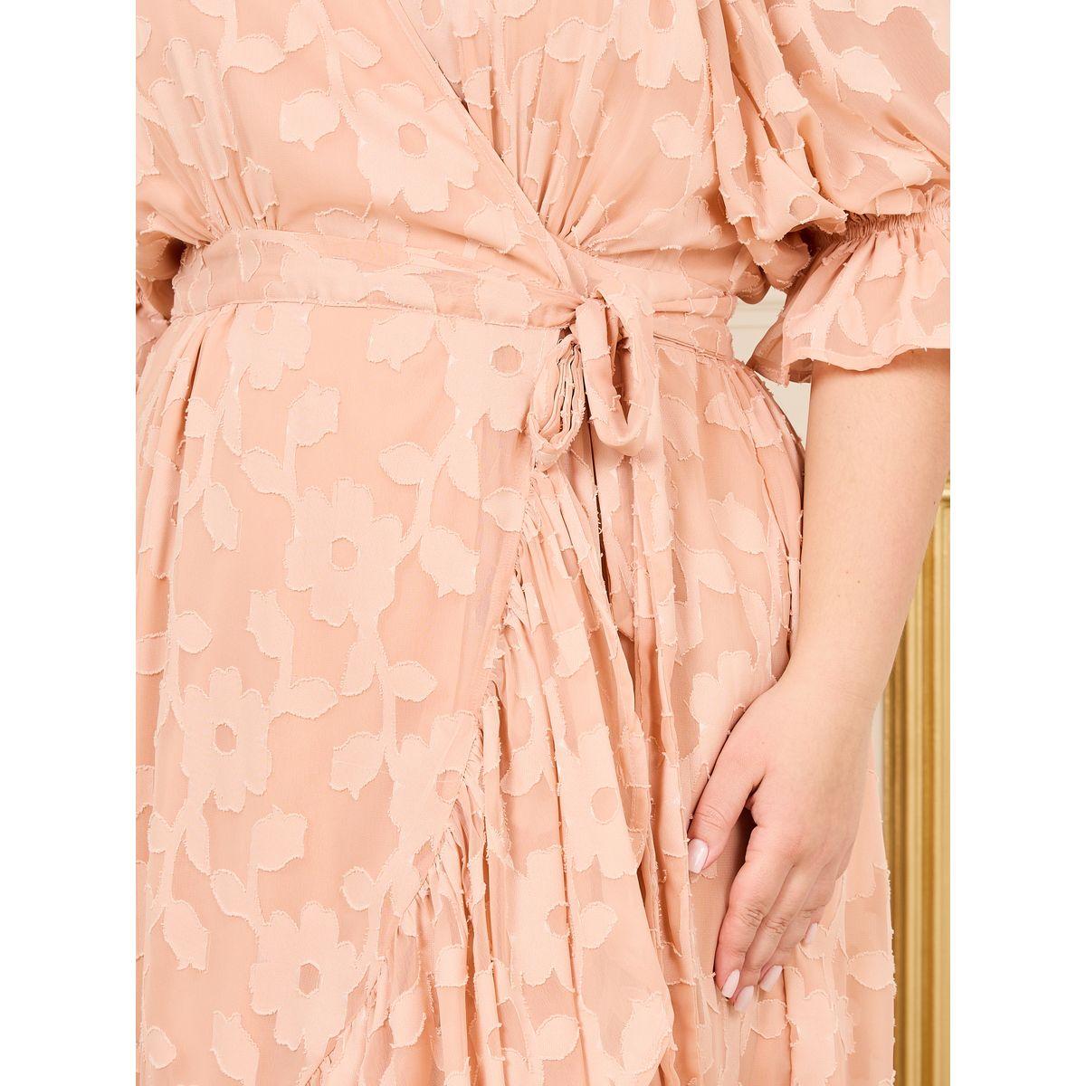 فستان طويل بمقاس كبير ونمط لف-women-clothing-dresses-image-3