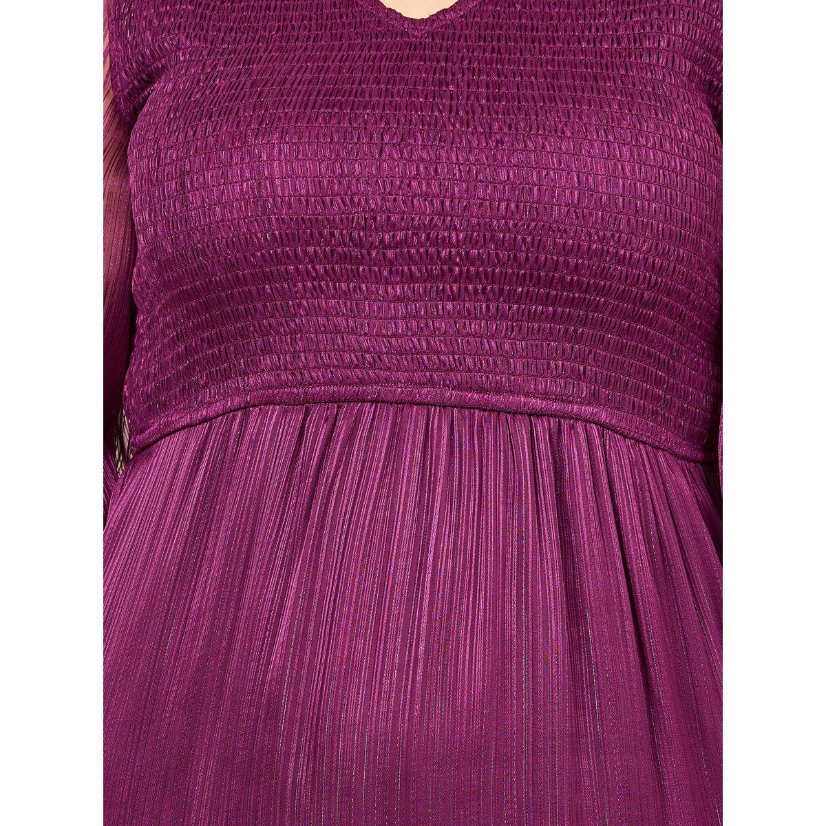 Styli Plus Shirred Detail Tiered Maxi Dress-women-clothing-dresses-image-3