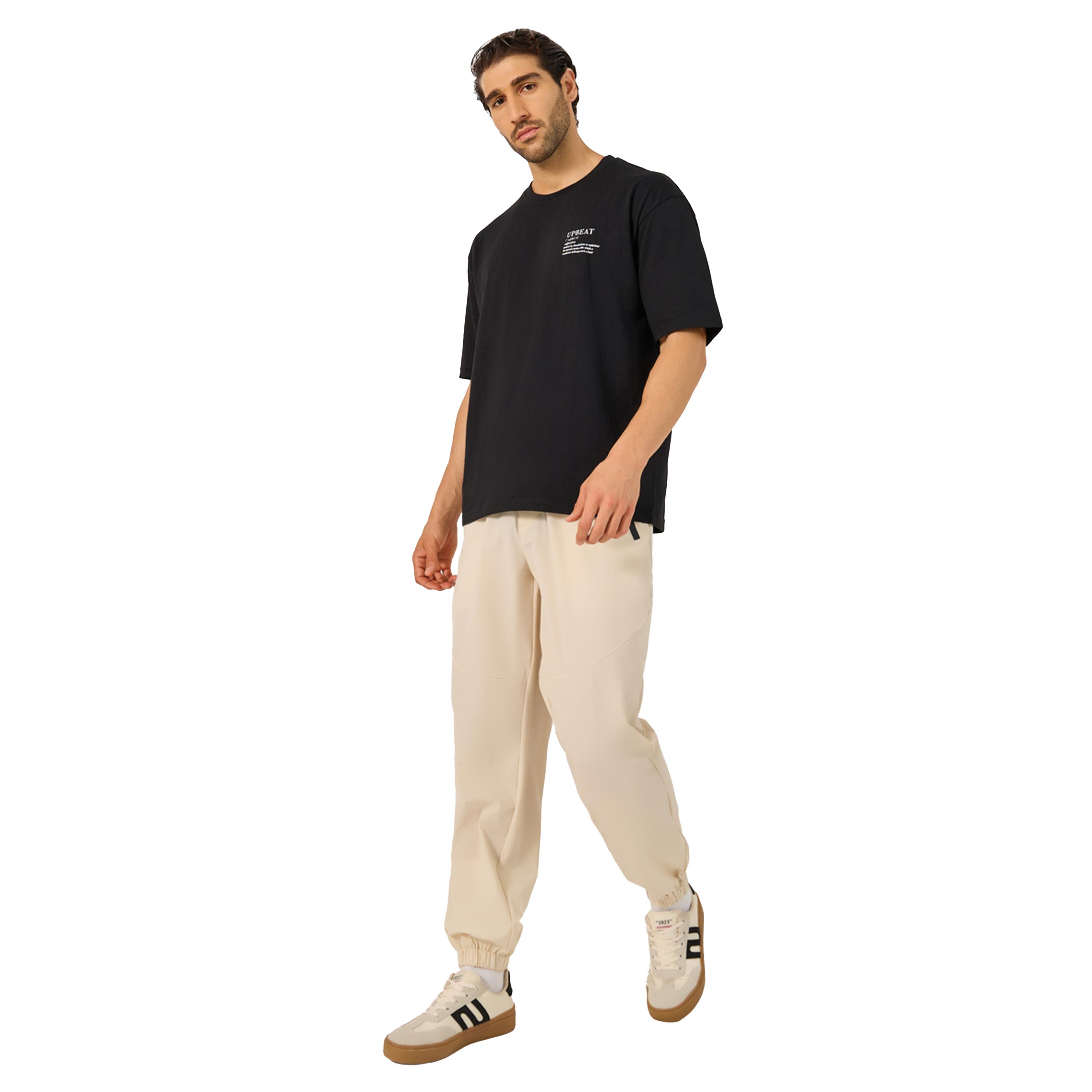 Styli Cotton Rich Oversized Upbeat Slogan Print T-Shirt-men-clothing-tshirtsandpolos-tshirts-image-2