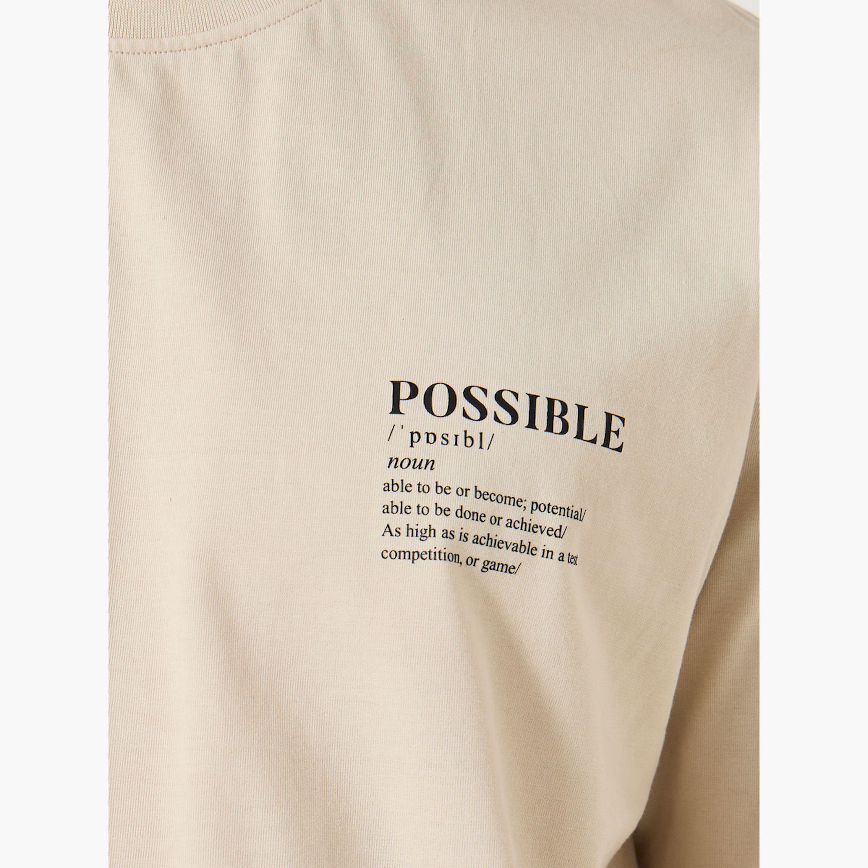 Styli Cotton Rich Oversized Possible Slogan Print T-Shirt-men-clothing-tshirtsandpolos-tshirts-image-3