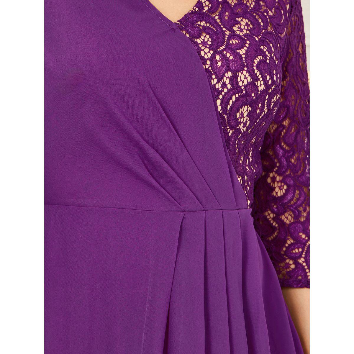 Styli Lace Detail Pleated A-line Maxi Dress-women-clothing-dresses-image-3