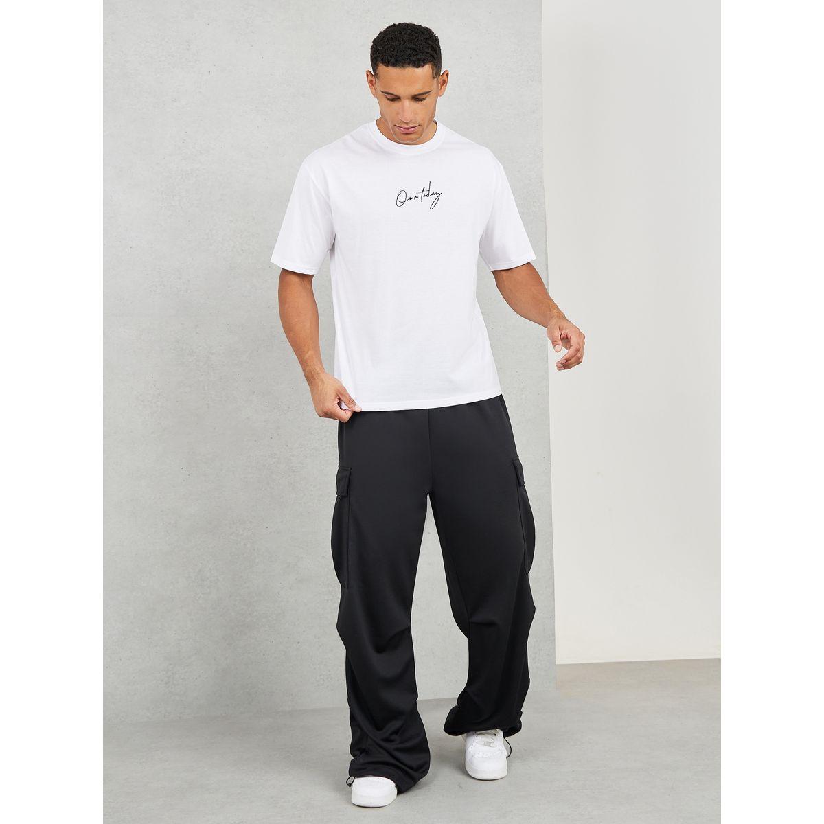 Styli Cotton Rich Oversized Own Today Print T-Shirt-men-clothing-tshirtsandpolos-tshirts-image-2