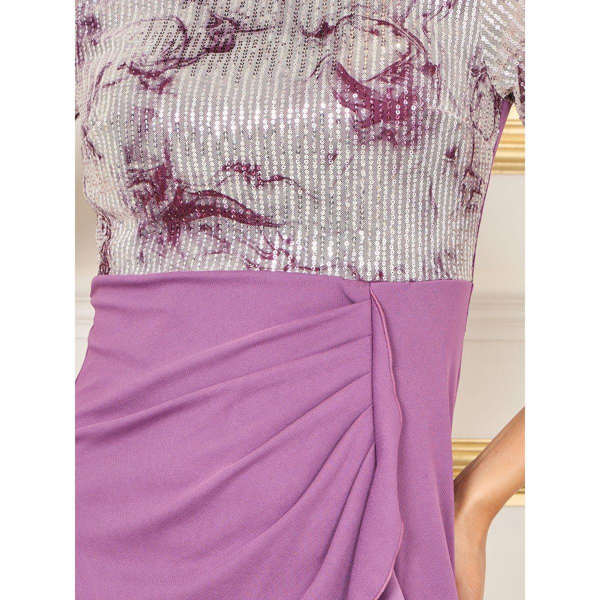 فستان بطول الركبة مع نمط لف وترتر-women-clothing-dresses-image-3
