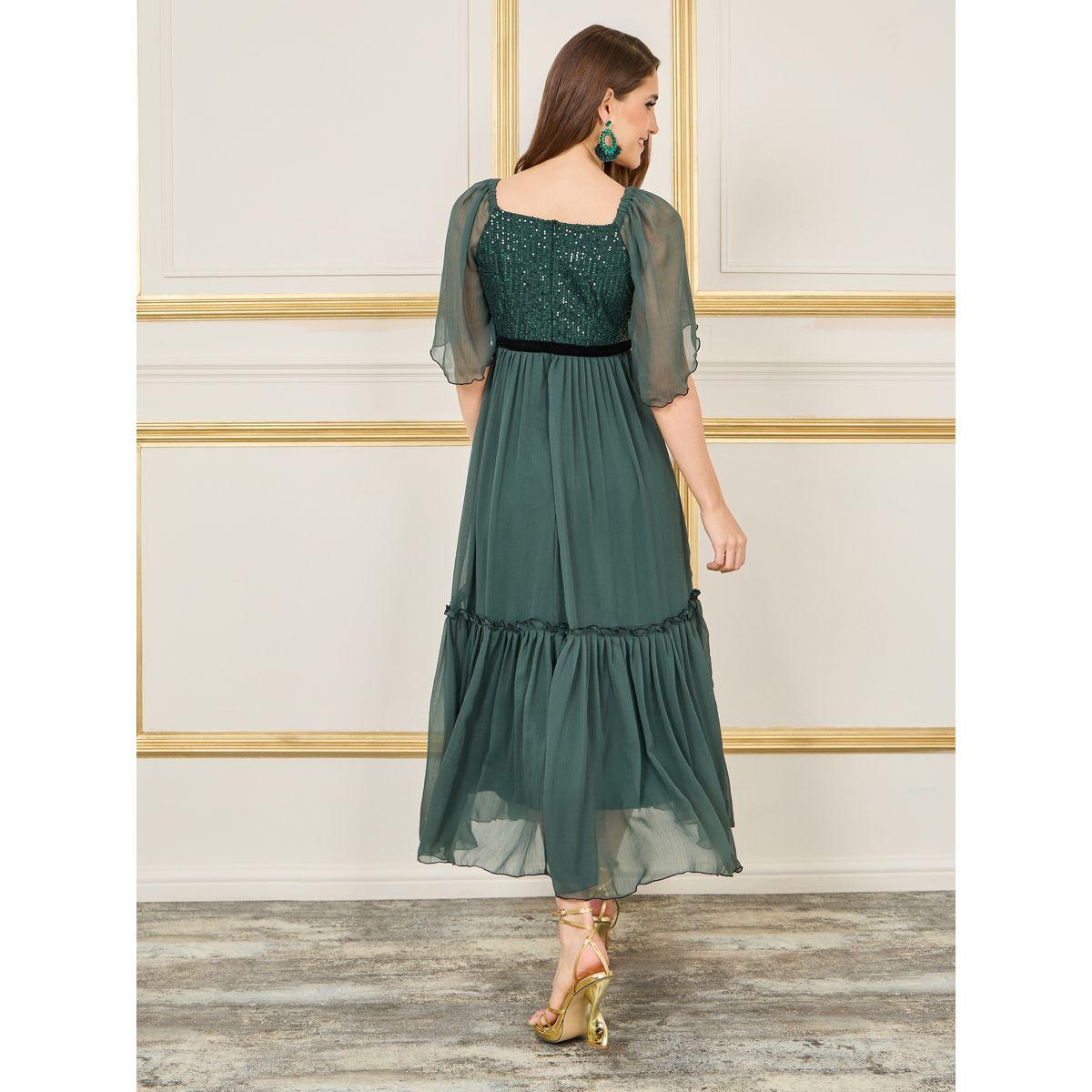 Styli Sequined Embellished Square Neck Maxi Dress-women-clothing-dresses-image-4